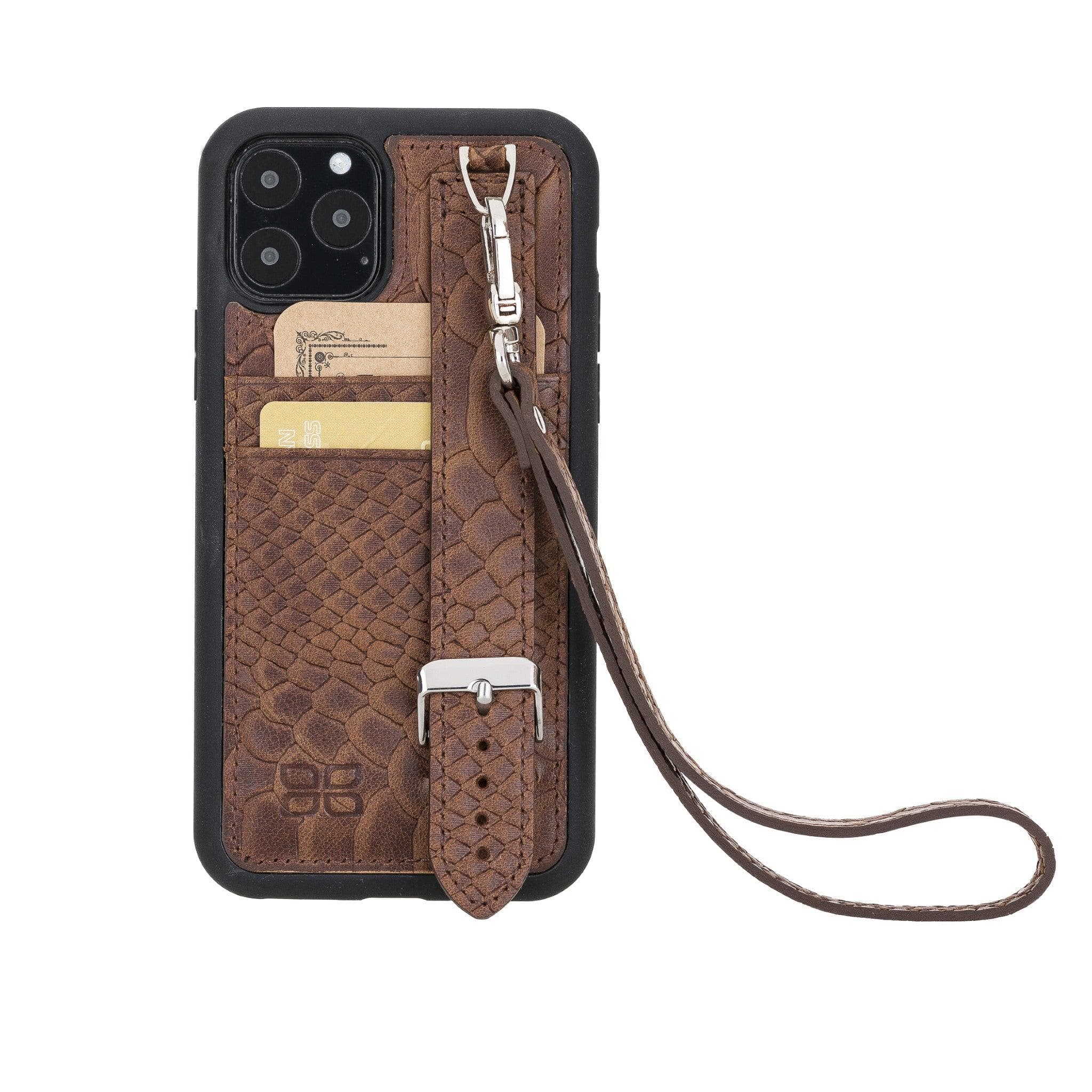 Flex Cover Leather iPhone 11 Pro Case with Card Holder & Hand Strap