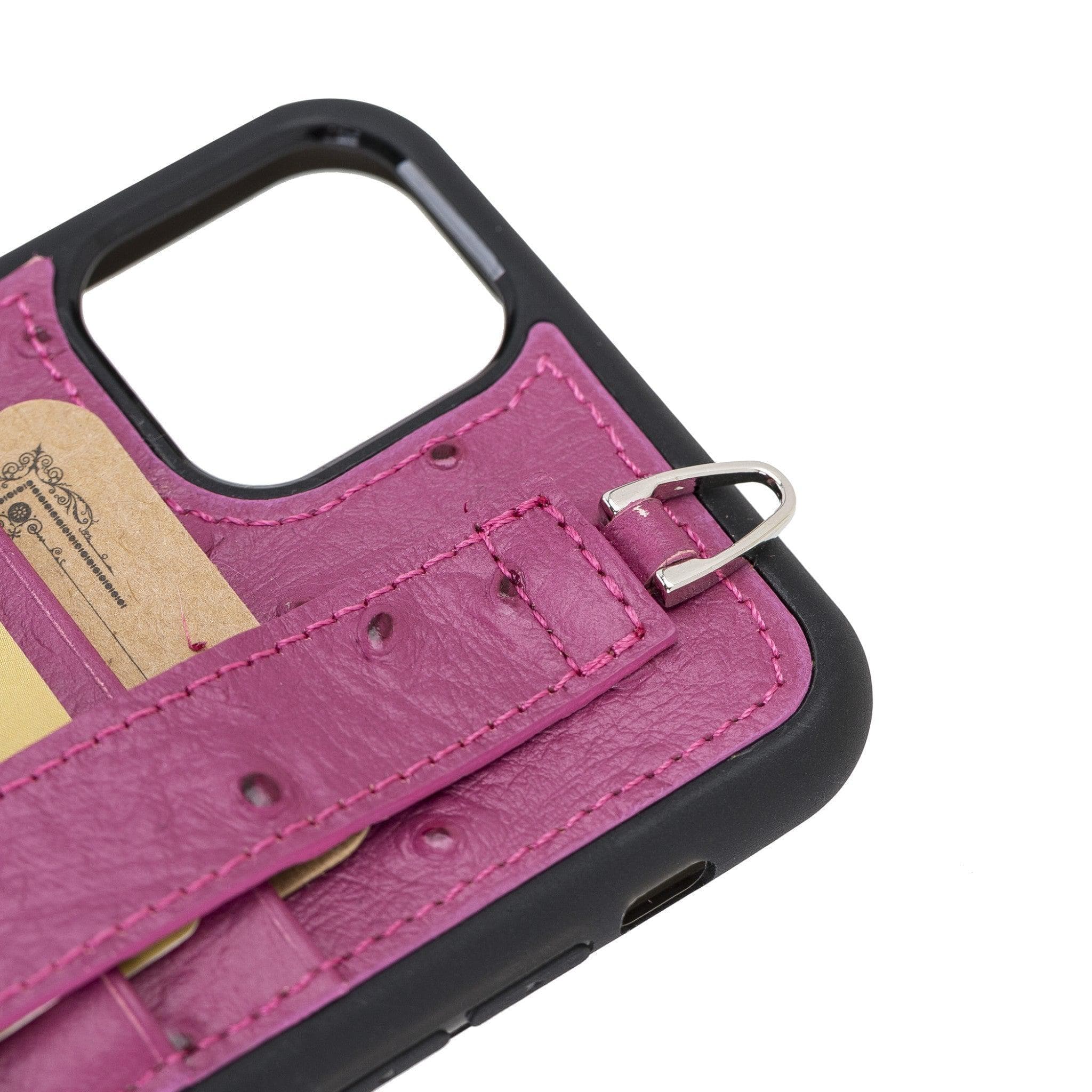 Flex Cover Leather iPhone 11 Pro Max Case with Card Holder & Hand Strap