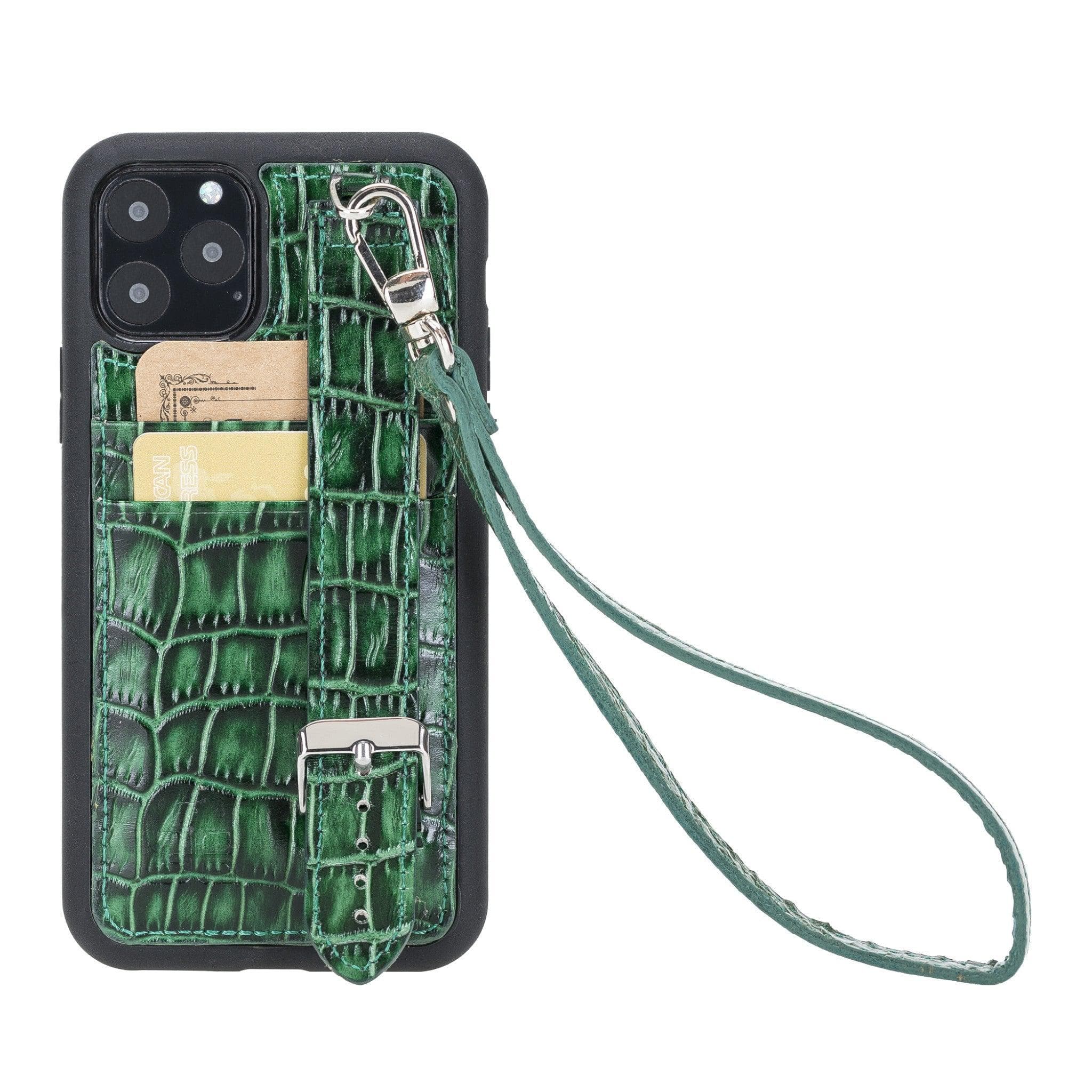Flex Cover Leather iPhone 11 Case with Card Holder & Hand Strap