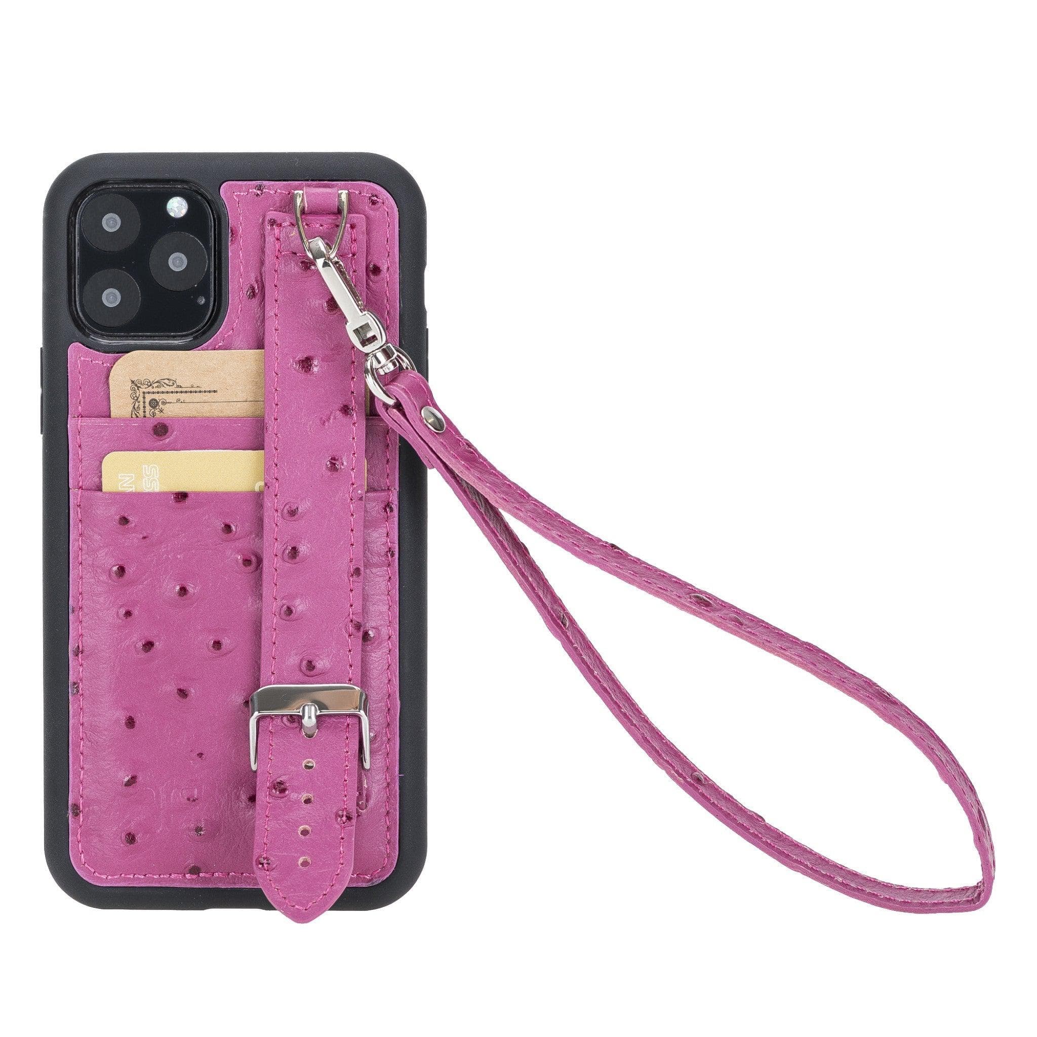 Flex Cover Leather iPhone 11 Pro Max Case with Card Holder & Hand Strap
