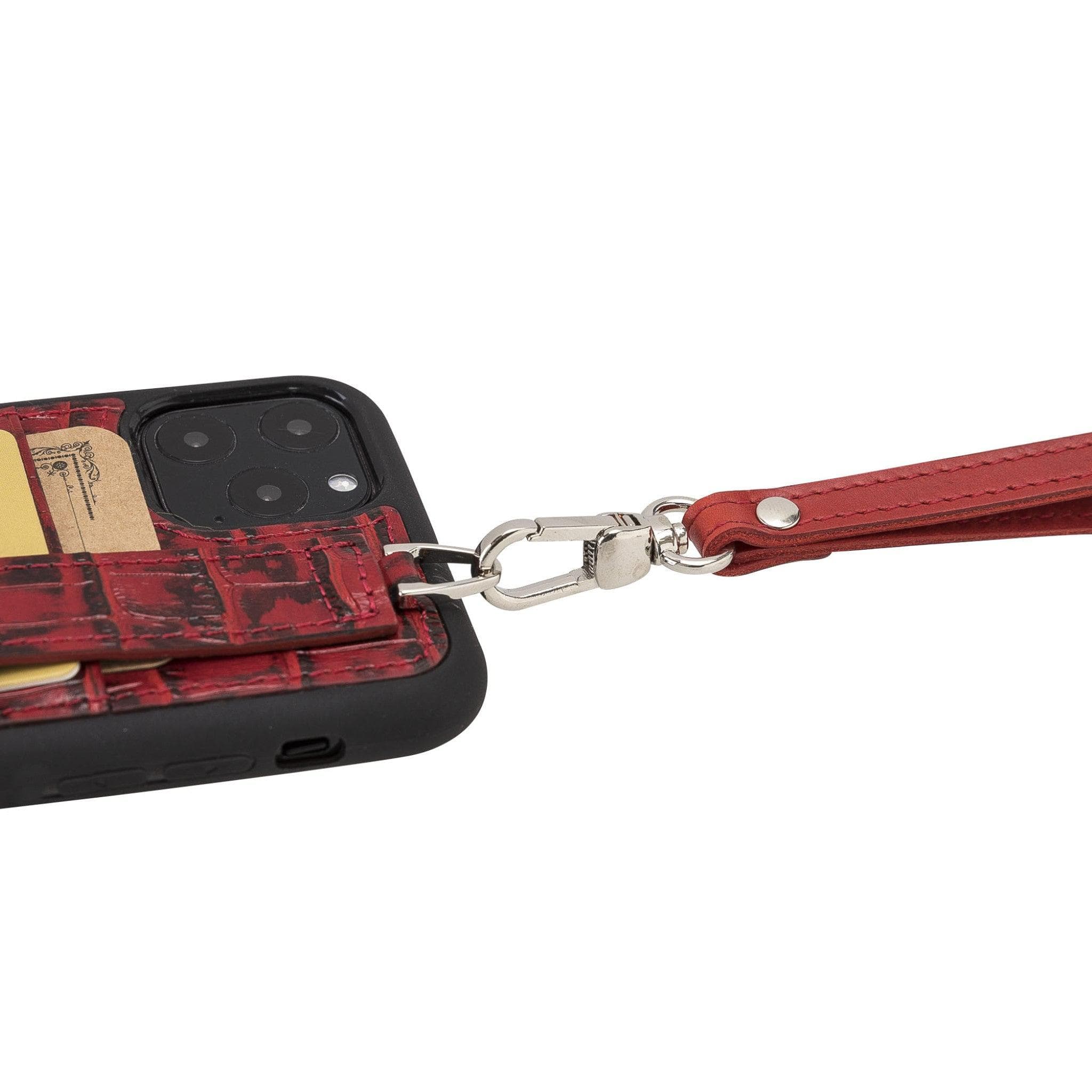 Flex Cover Leather iPhone 11 Pro Case with Card Holder & Hand Strap