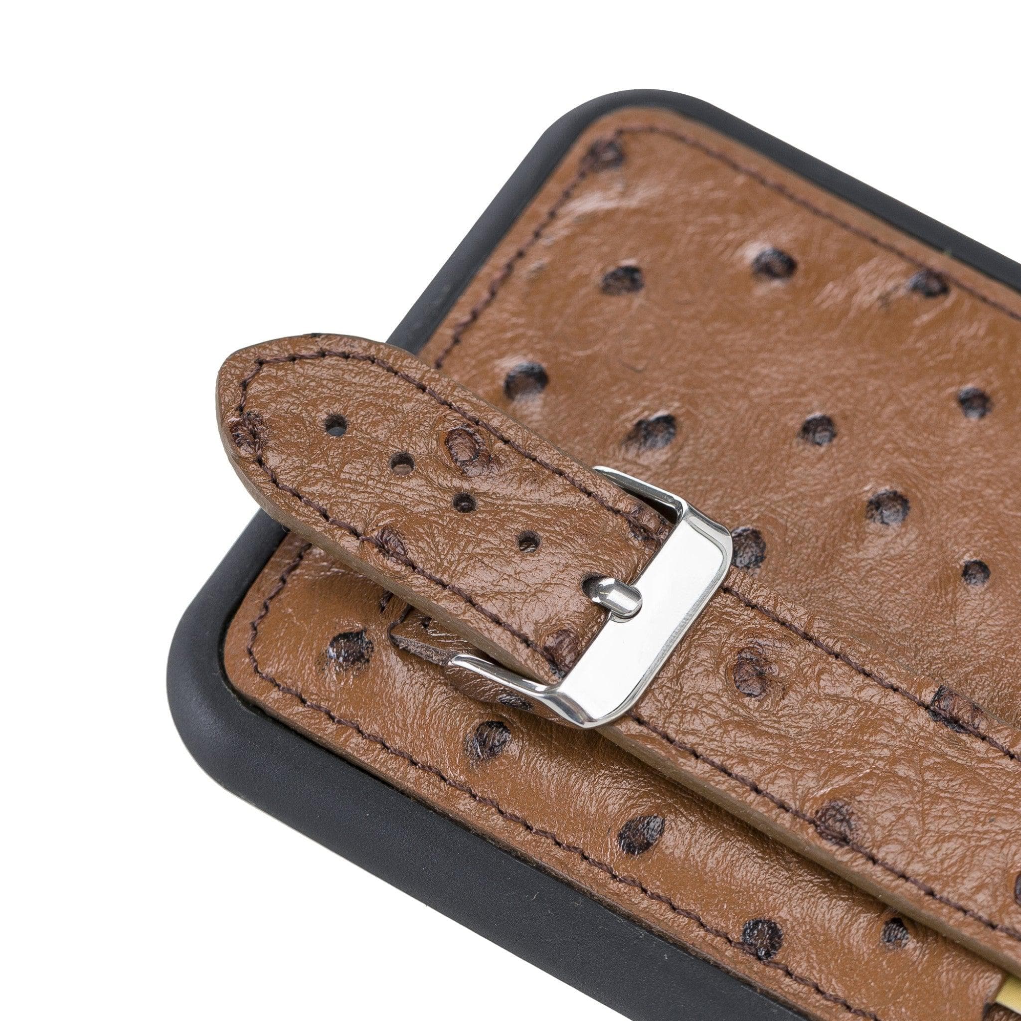 Flex Cover Leather iPhone 11 Pro Max Case with Card Holder & Hand Strap