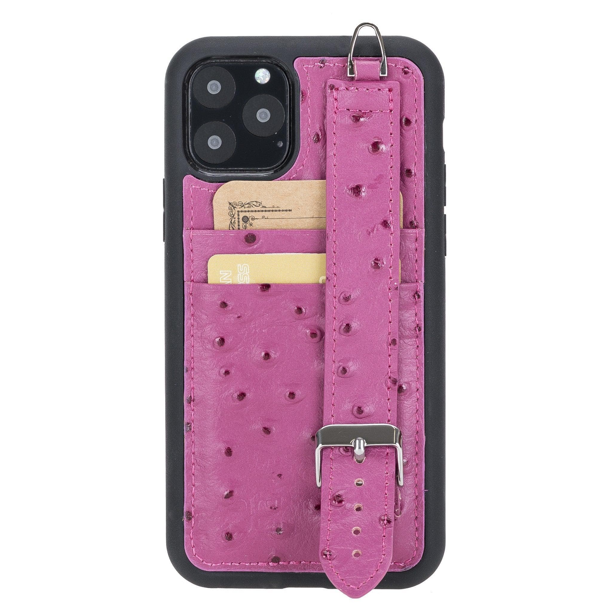 Flex Cover Leather iPhone 11 Pro Max Case with Card Holder & Hand Strap