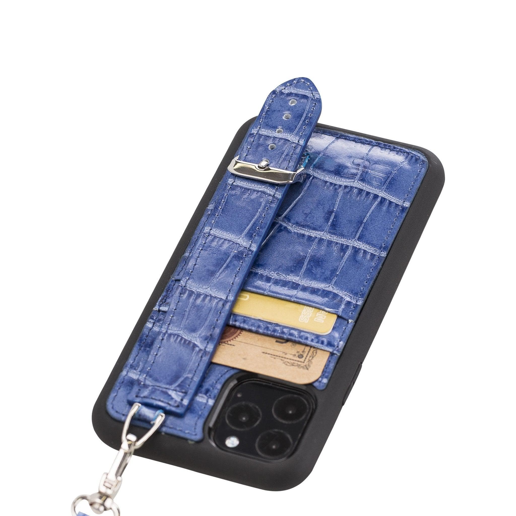 Flex Cover Leather iPhone 11 Pro Max Case with Card Holder & Hand Strap