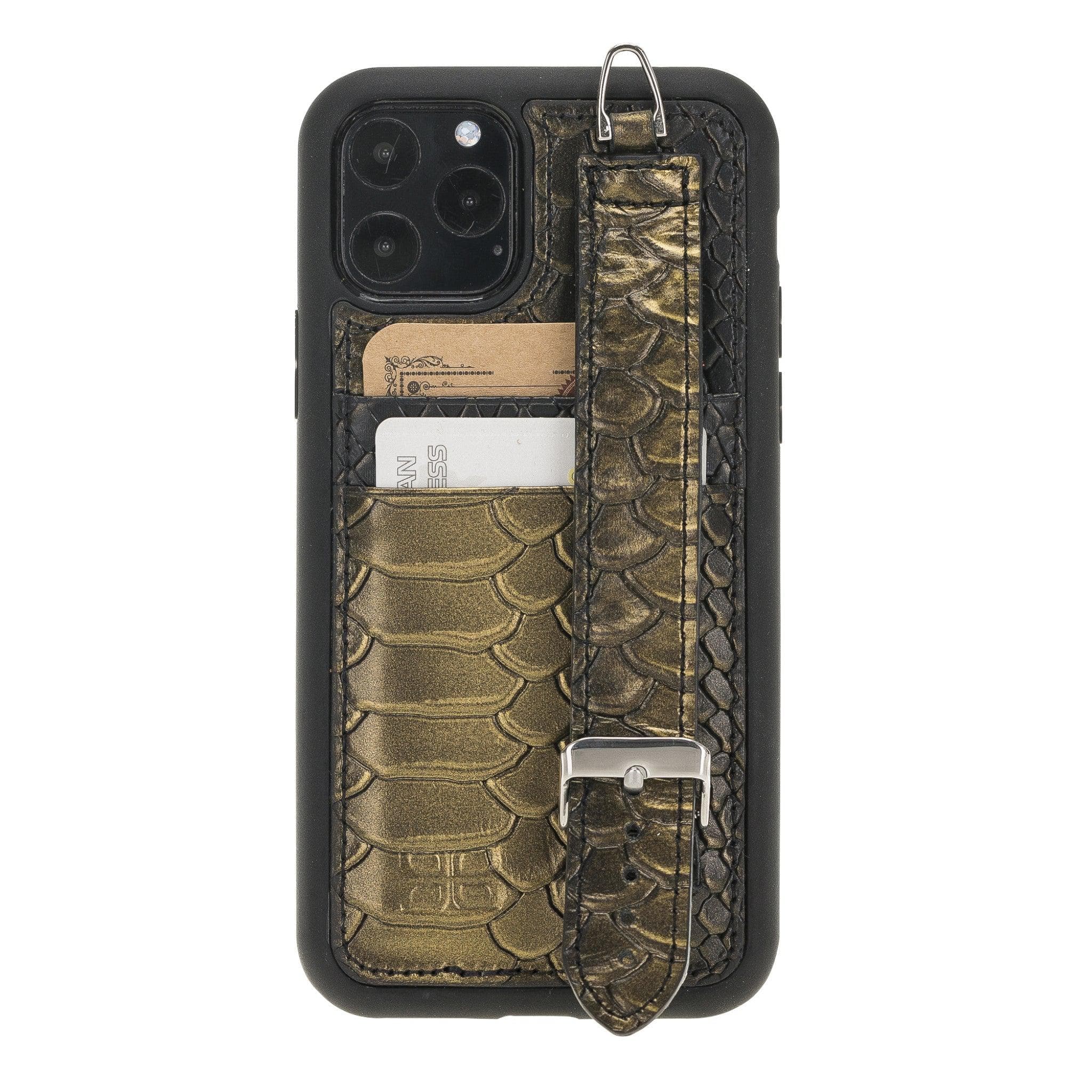 Flex Cover Leather iPhone 11 Pro Max Case with Card Holder & Hand Strap