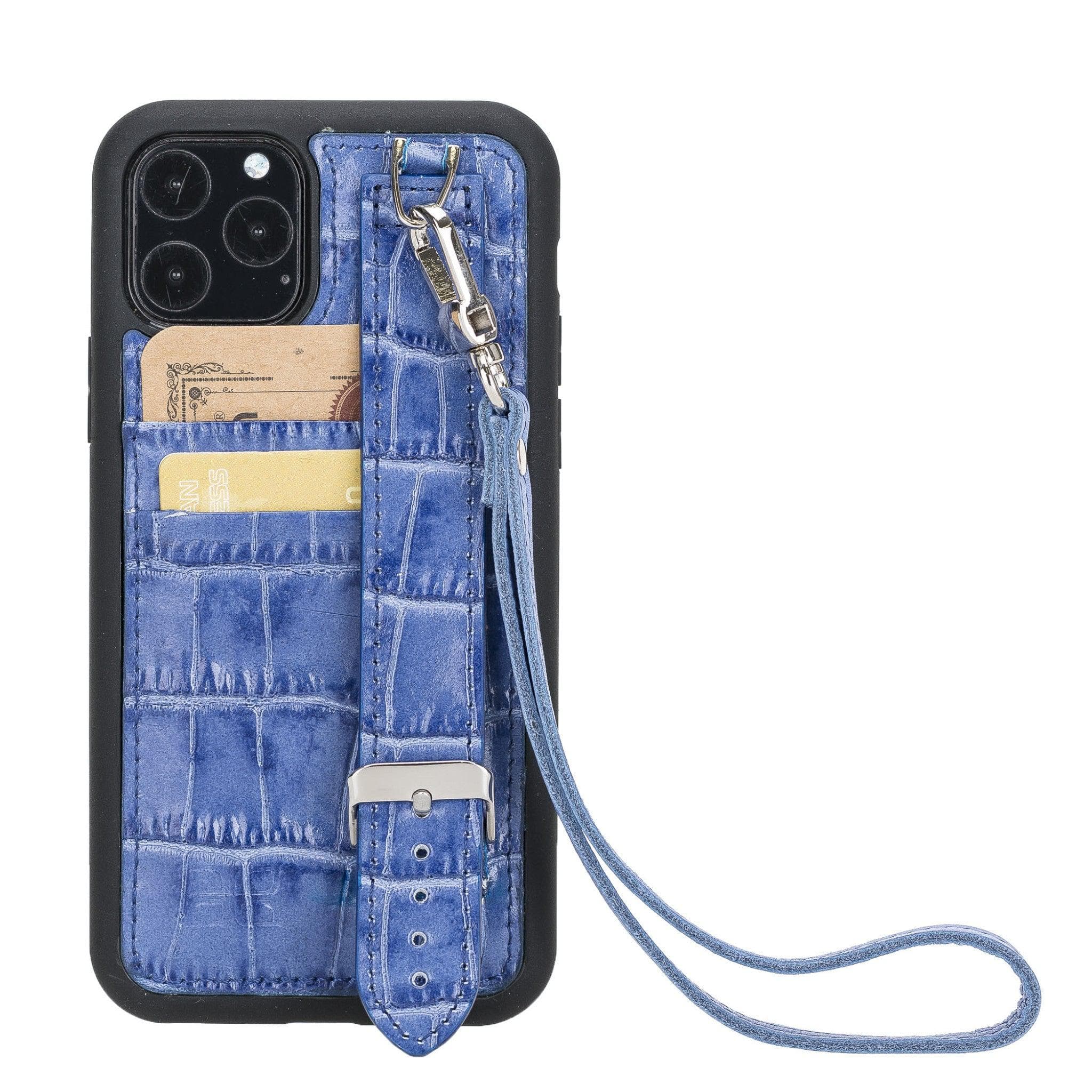 Flex Cover Leather iPhone 11 Pro Max Case with Card Holder & Hand Strap