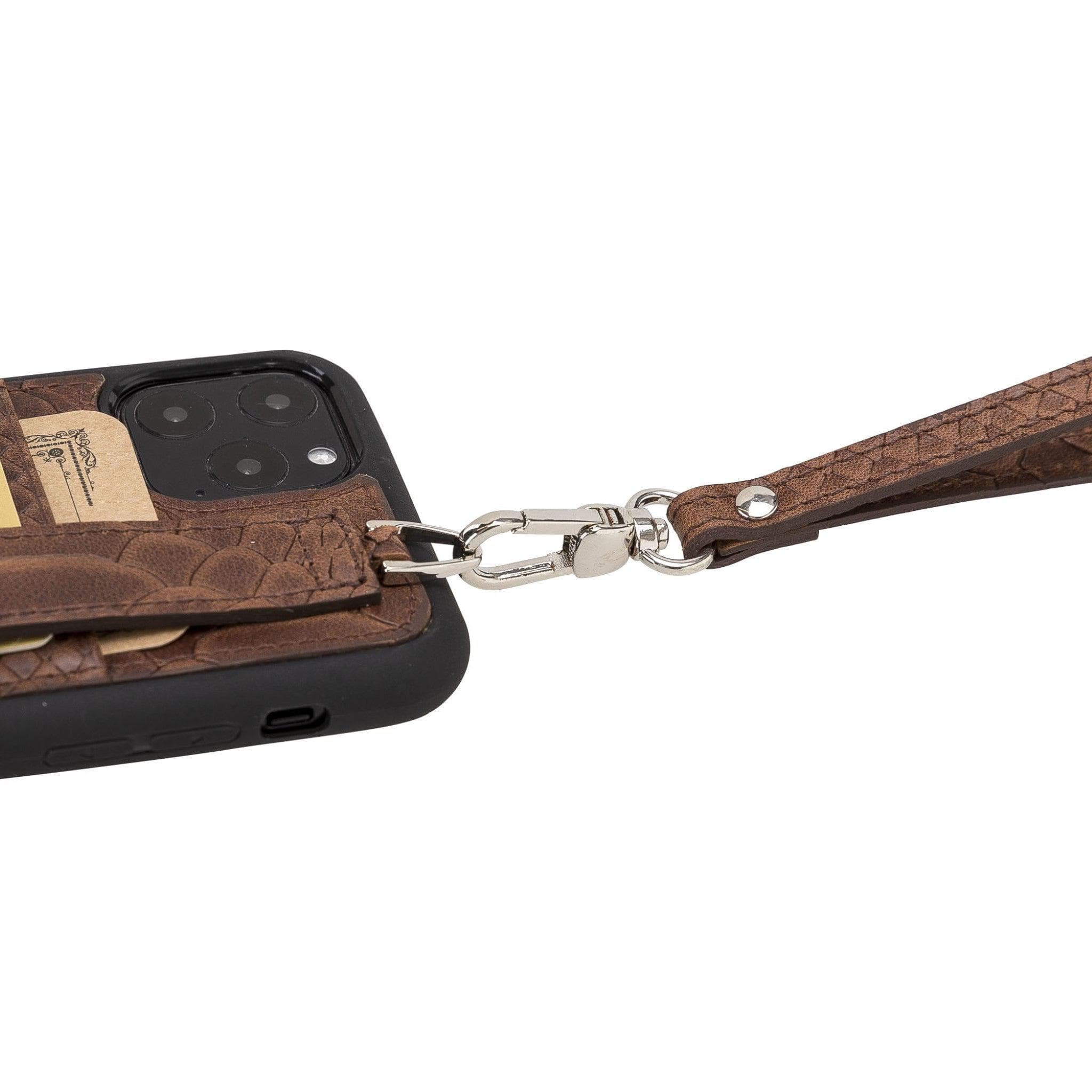 Flex Cover Leather iPhone 11 Pro Max Case with Card Holder & Hand Strap
