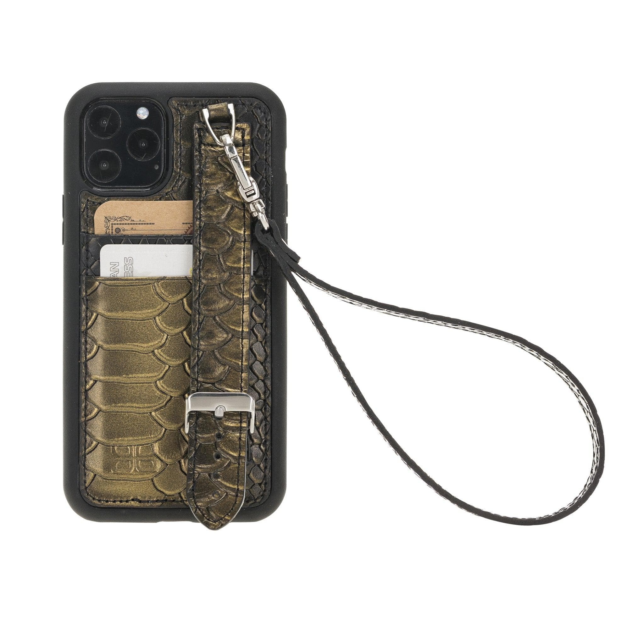 Flex Cover Leather iPhone 11 Pro Case with Card Holder & Hand Strap