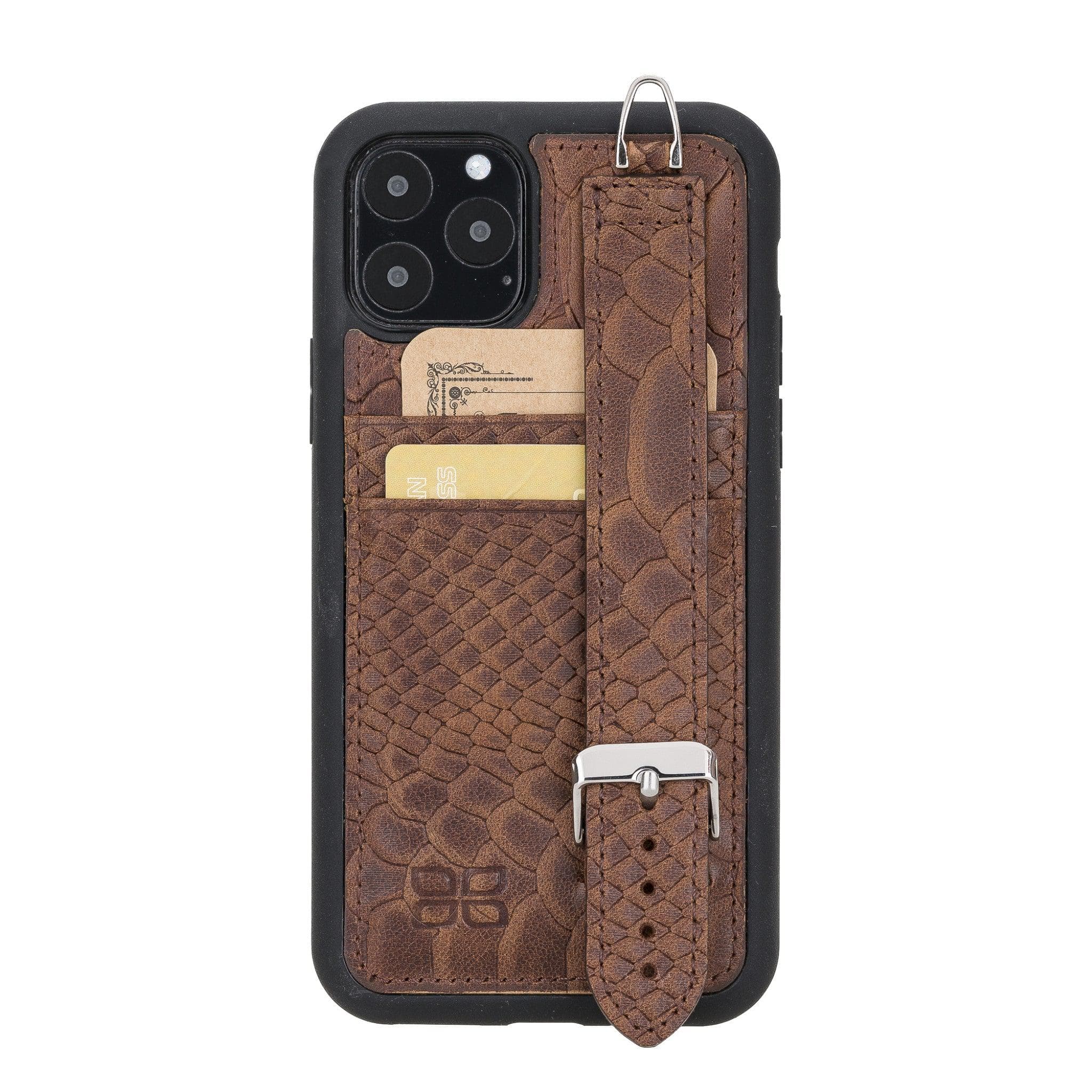 Flex Cover Leather iPhone 11 Pro Max Case with Card Holder & Hand Strap