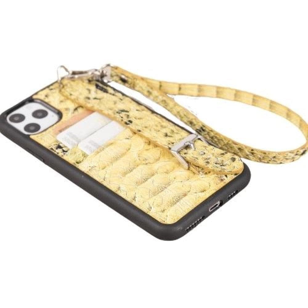 Flex Cover Leather iPhone 11 Pro Max Case with Card Holder & Hand Strap