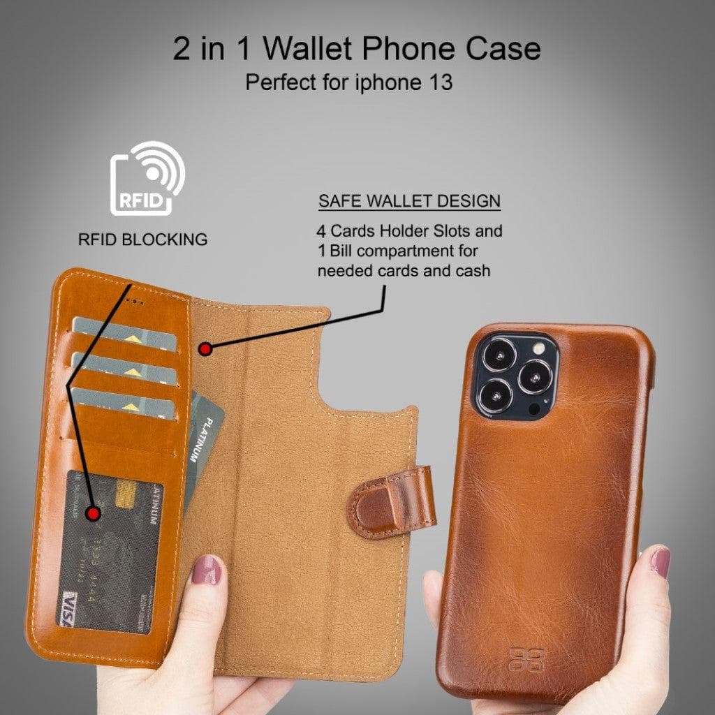 F360 Magic Leather iPhone 13 Detachable Wallet Case