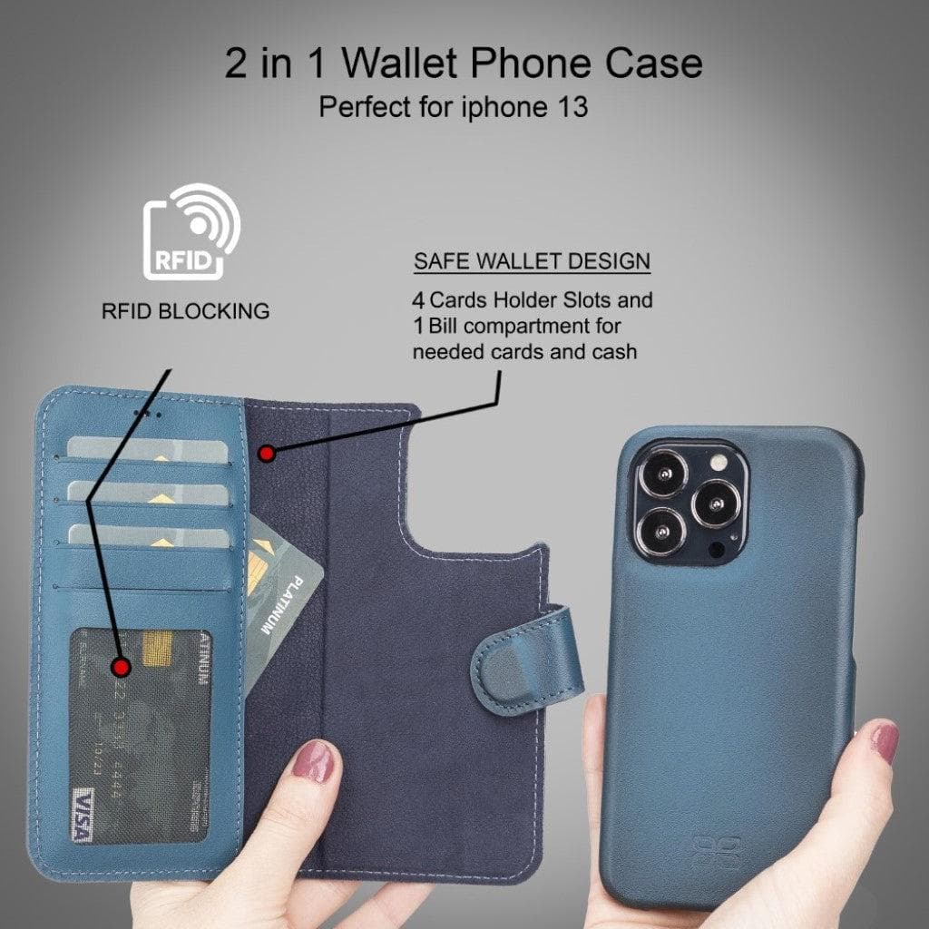 F360 Magic Leather iPhone 13 Pro Detachable Wallet Case
