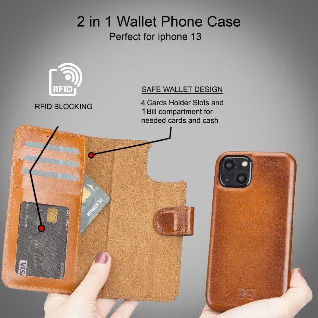 F360 Magic Leather iPhone 13 Pro Detachable Wallet Case