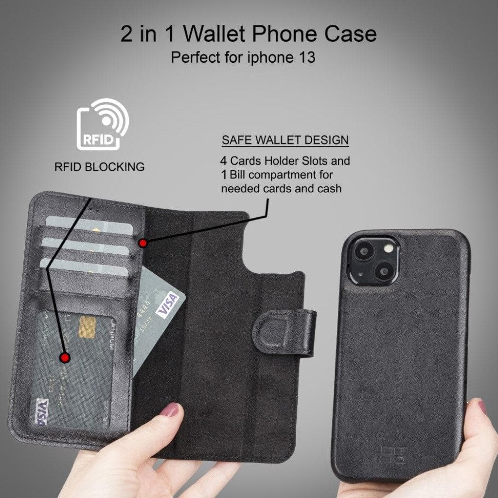 F360 Magic Leather iPhone 13 Pro Detachable Wallet Case