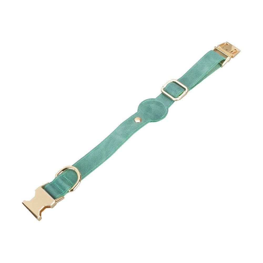 Pet Leather Collar with Apple AirTag Slot