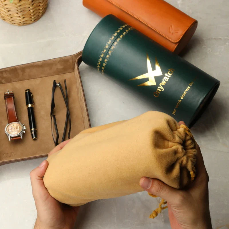 London Leather 3 Watch Box - Premium Gift