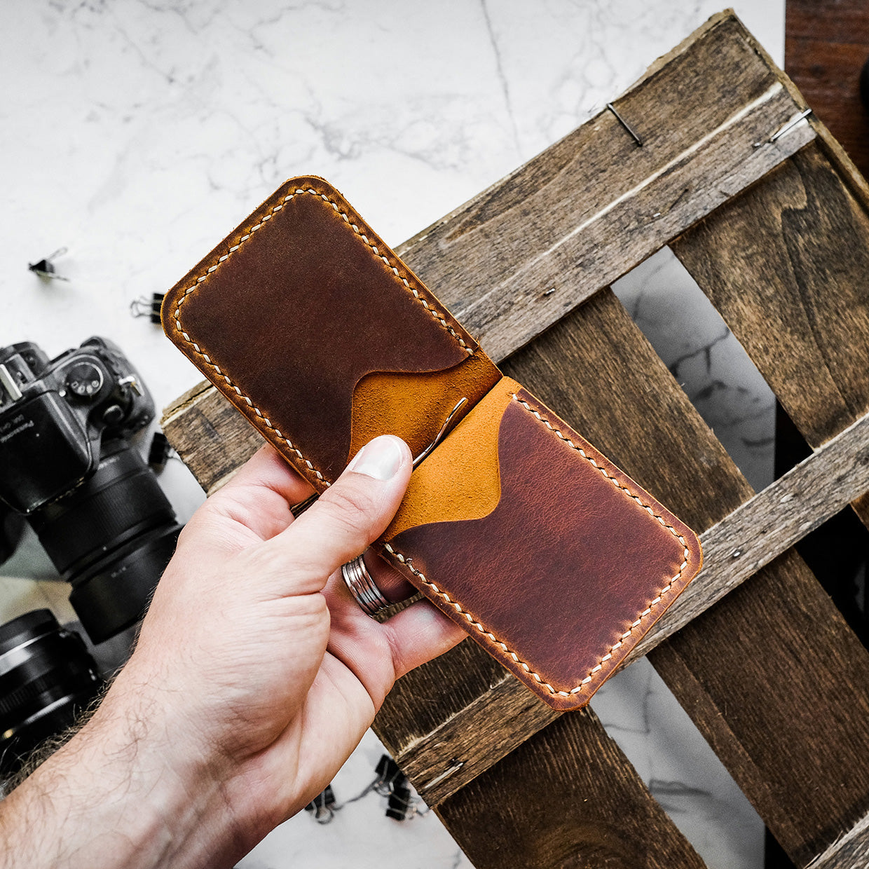 Leather wallet - Kleo - Trendy Designs