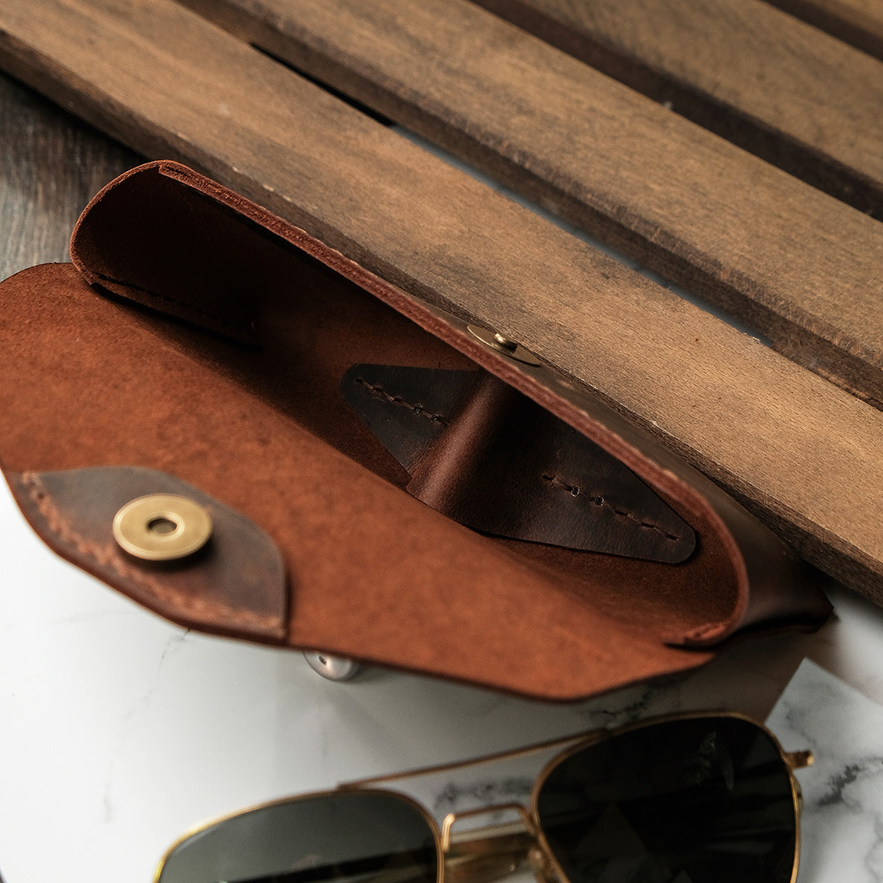 Leather Glasses Case - Luxury Picks