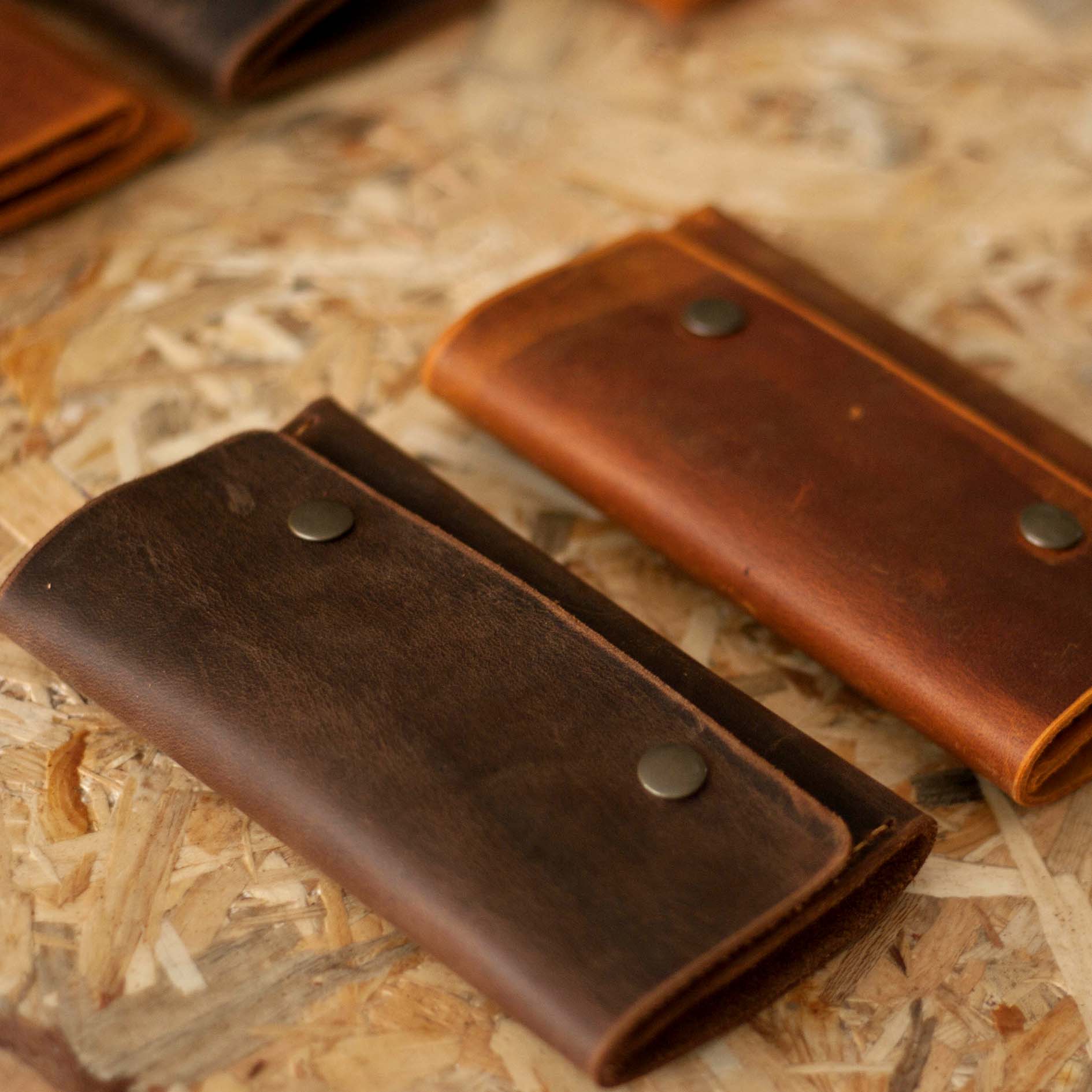 Single Compartment Tobacco Case / Leather Tobacco Pouch