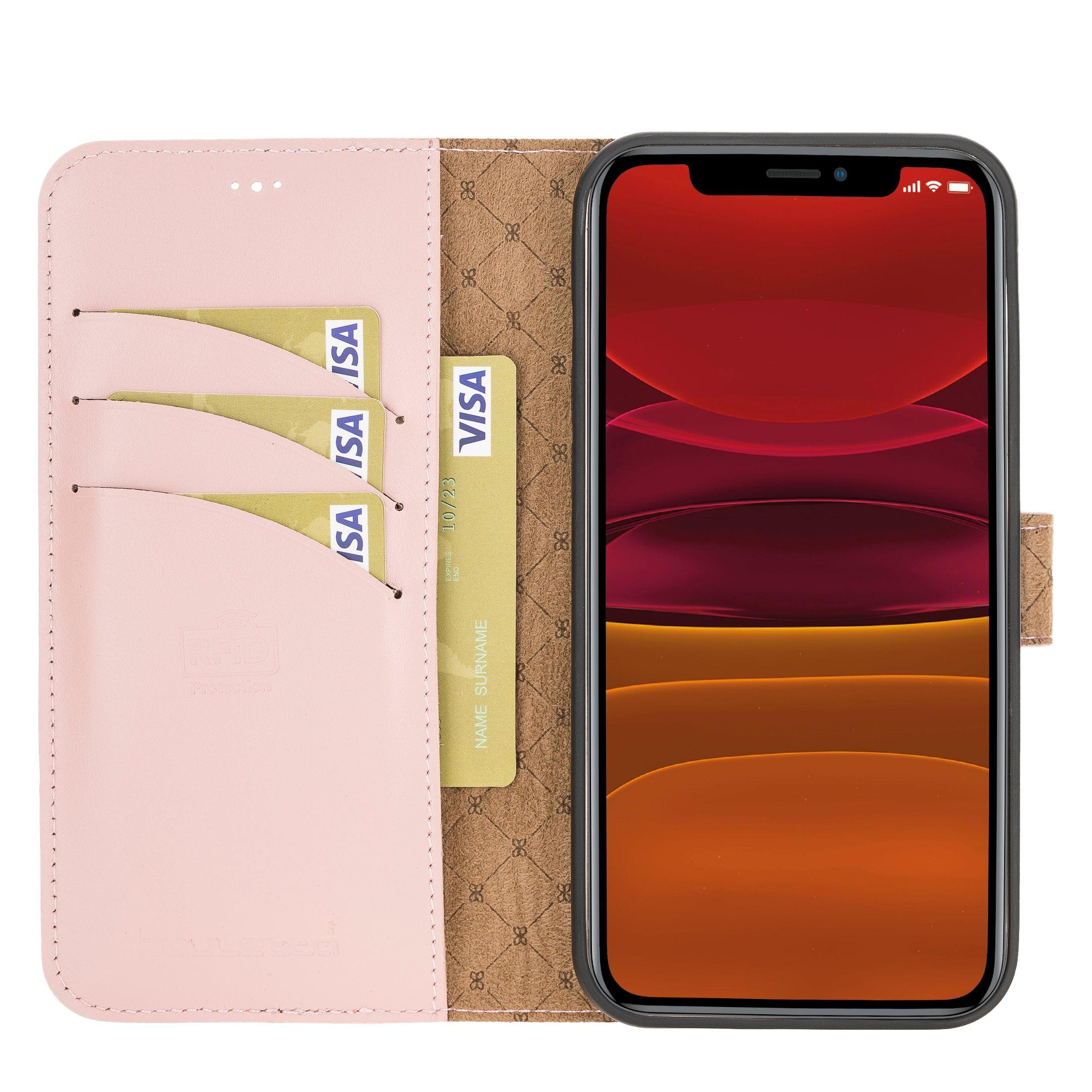 Magic iPhone 12 / 12 Pro Leather Detachable Wallet Case