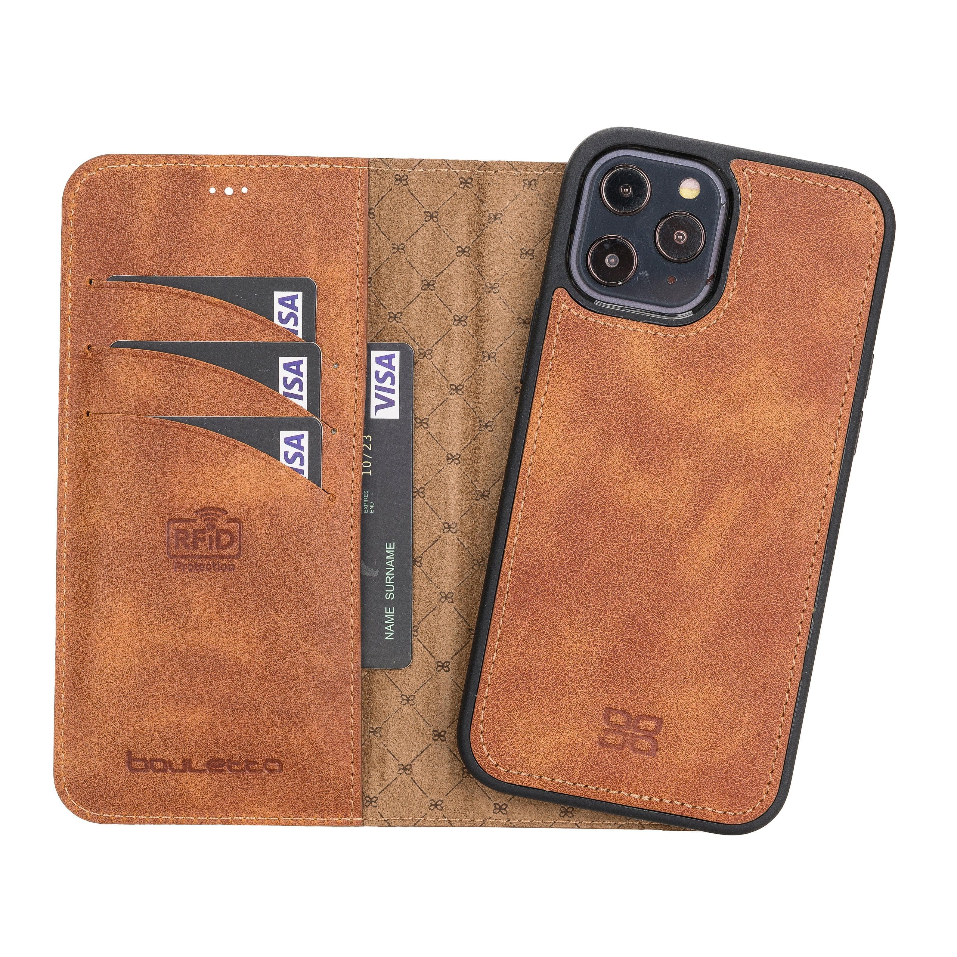 Magic iPhone 12 Pro Max Leather Detachable Wallet Case