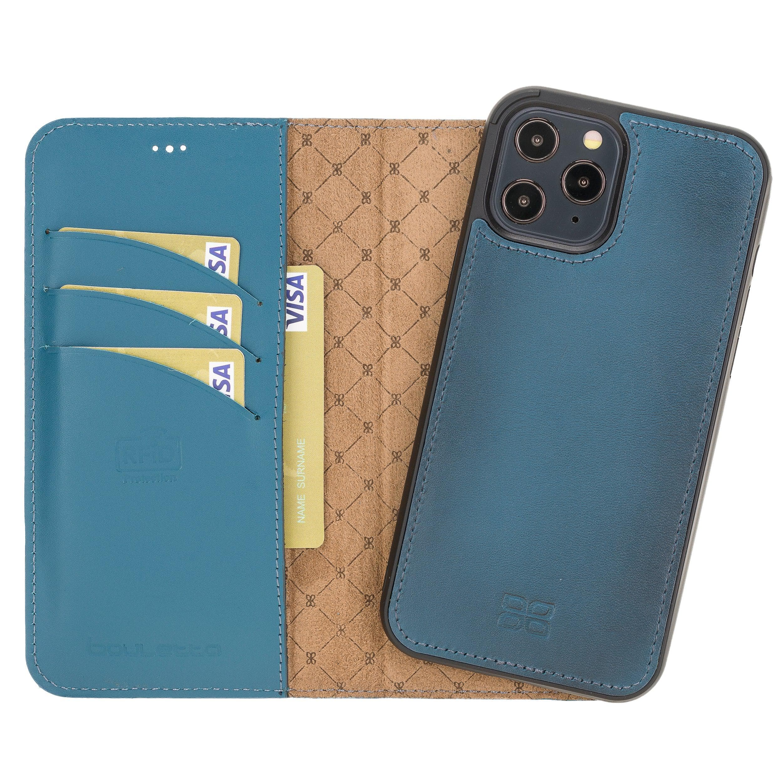 Magic iPhone 12 / 12 Pro Leather Detachable Wallet Case