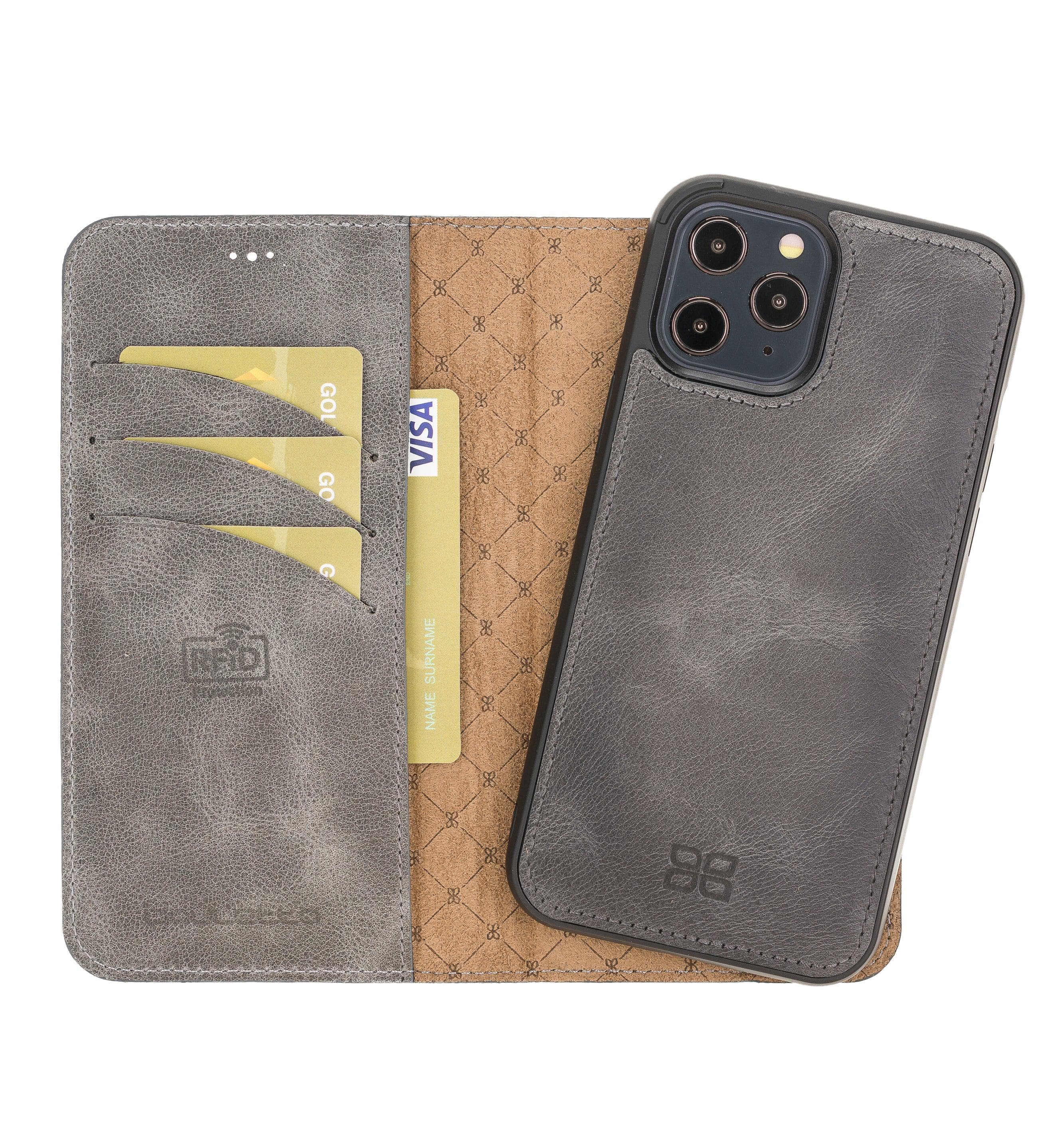 Magic iPhone 12 Pro Max Leather Detachable Wallet Case