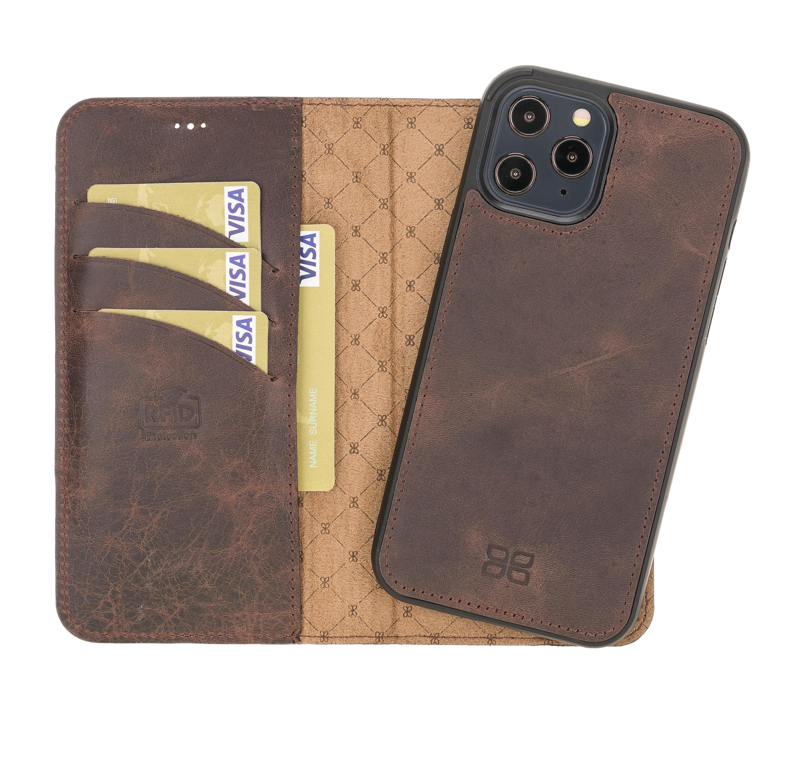 Magic iPhone 12 Pro Max Leather Detachable Wallet Case