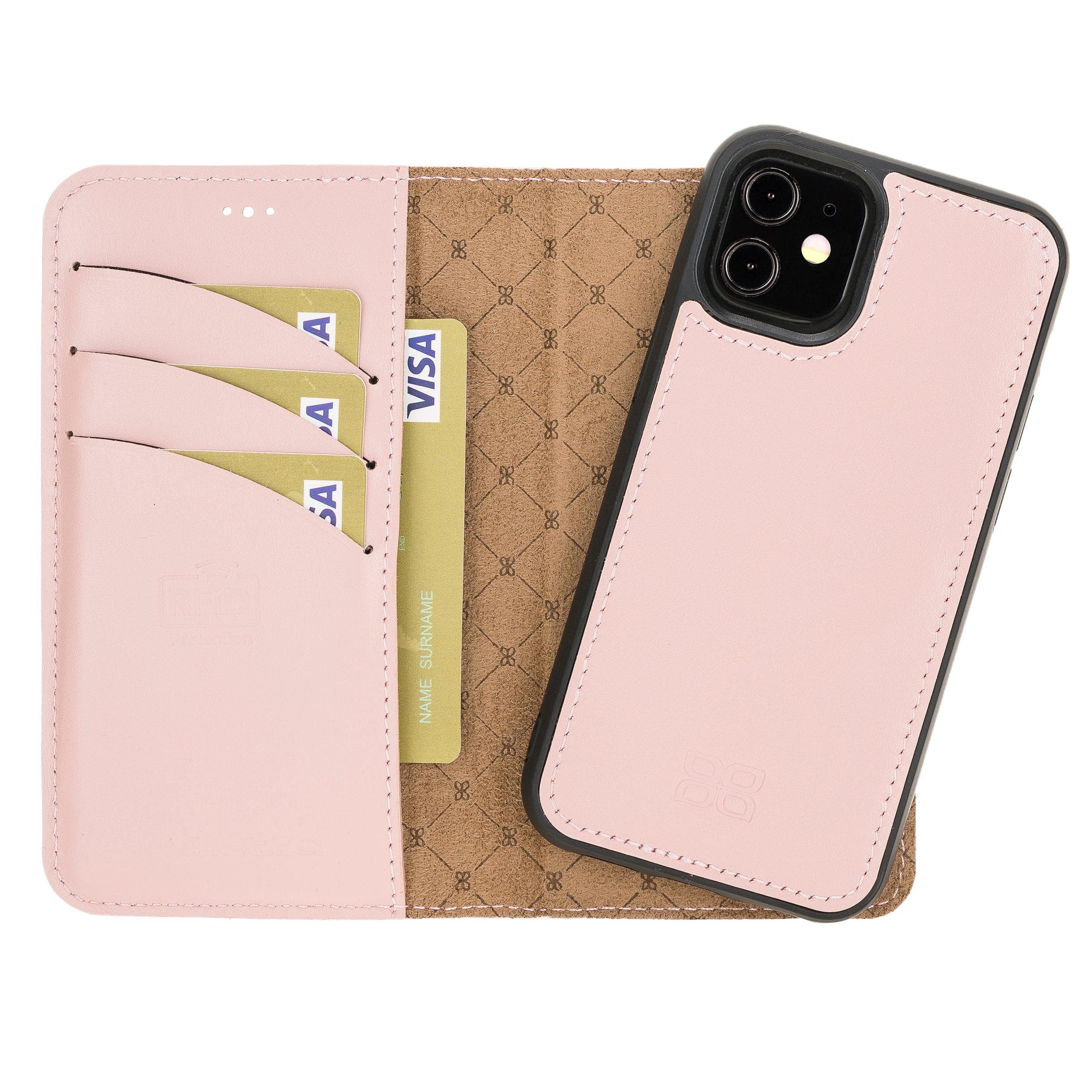 Magic iPhone 12 / 12 Pro Leather Detachable Wallet Case