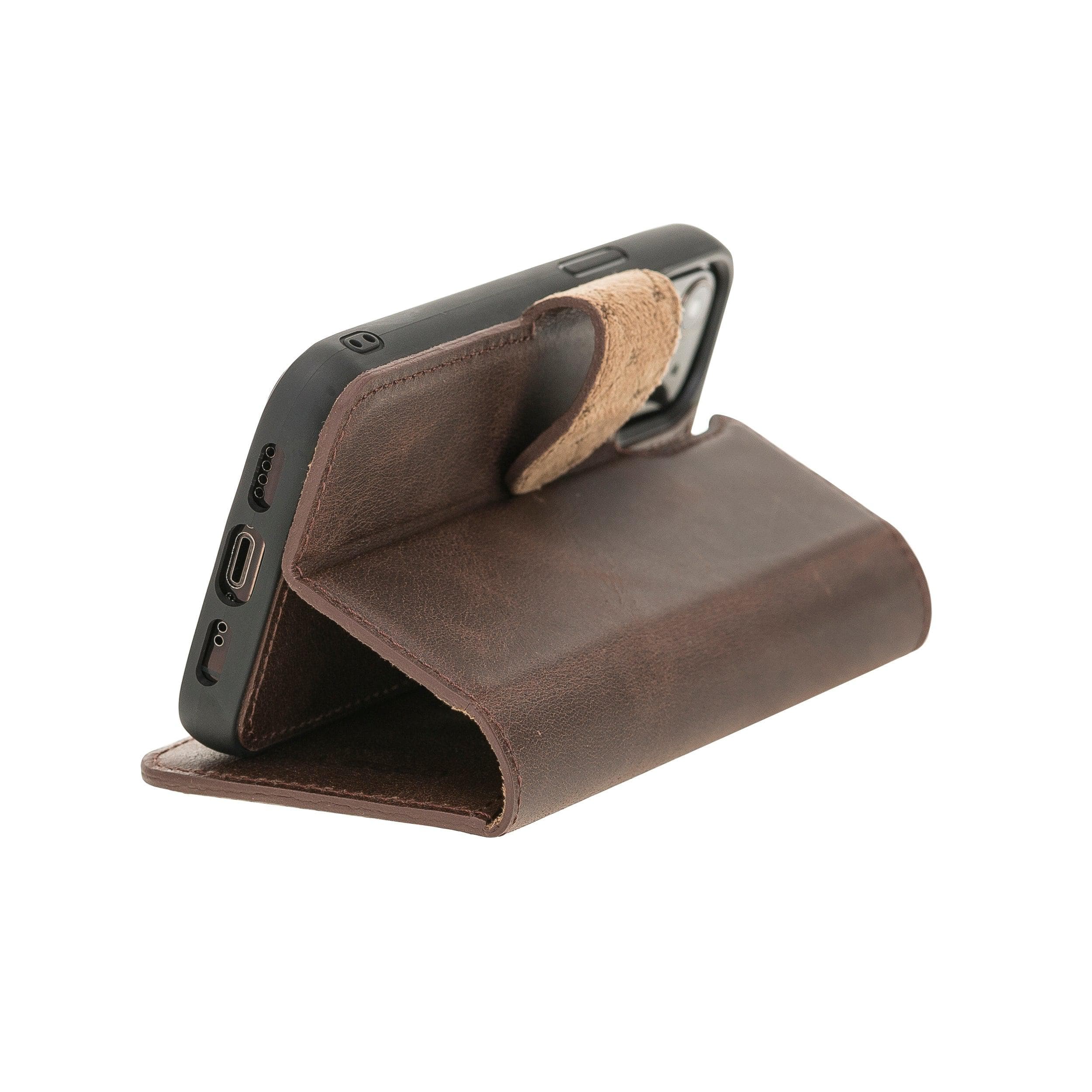 Magic iPhone 12 / 12 Pro Leather Detachable Wallet Case