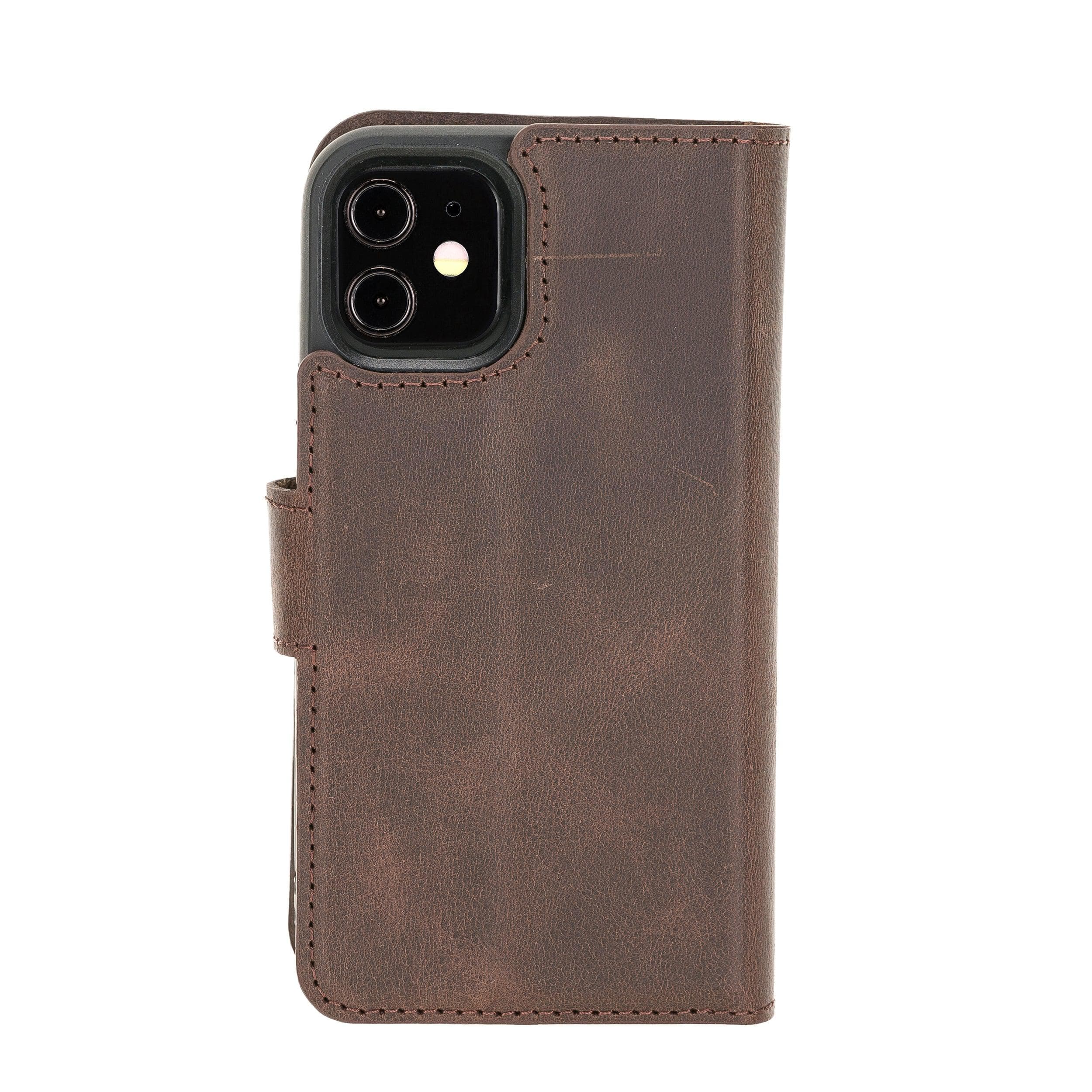 Magic iPhone 12 / 12 Pro Leather Detachable Wallet Case