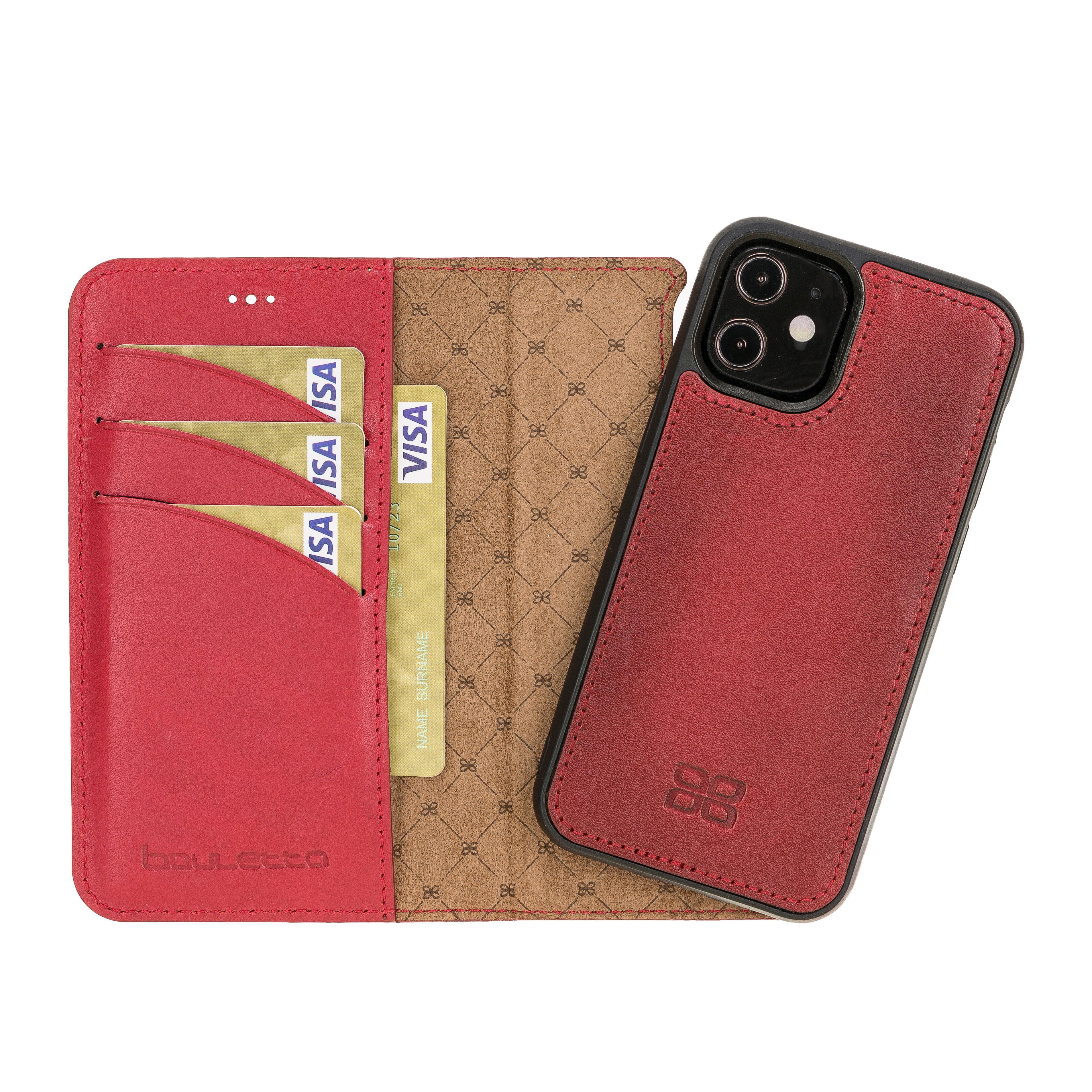 Magic iPhone 12 / 12 Pro Leather Detachable Wallet Case