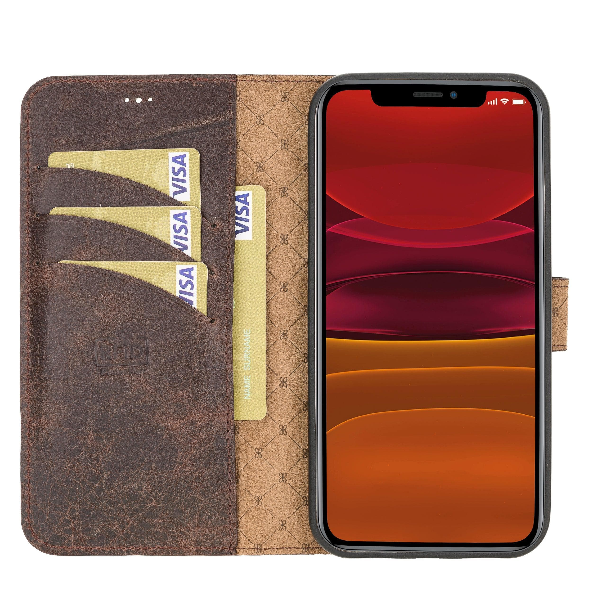 Magic iPhone 12 Mini Leather Detachable Wallet Case
