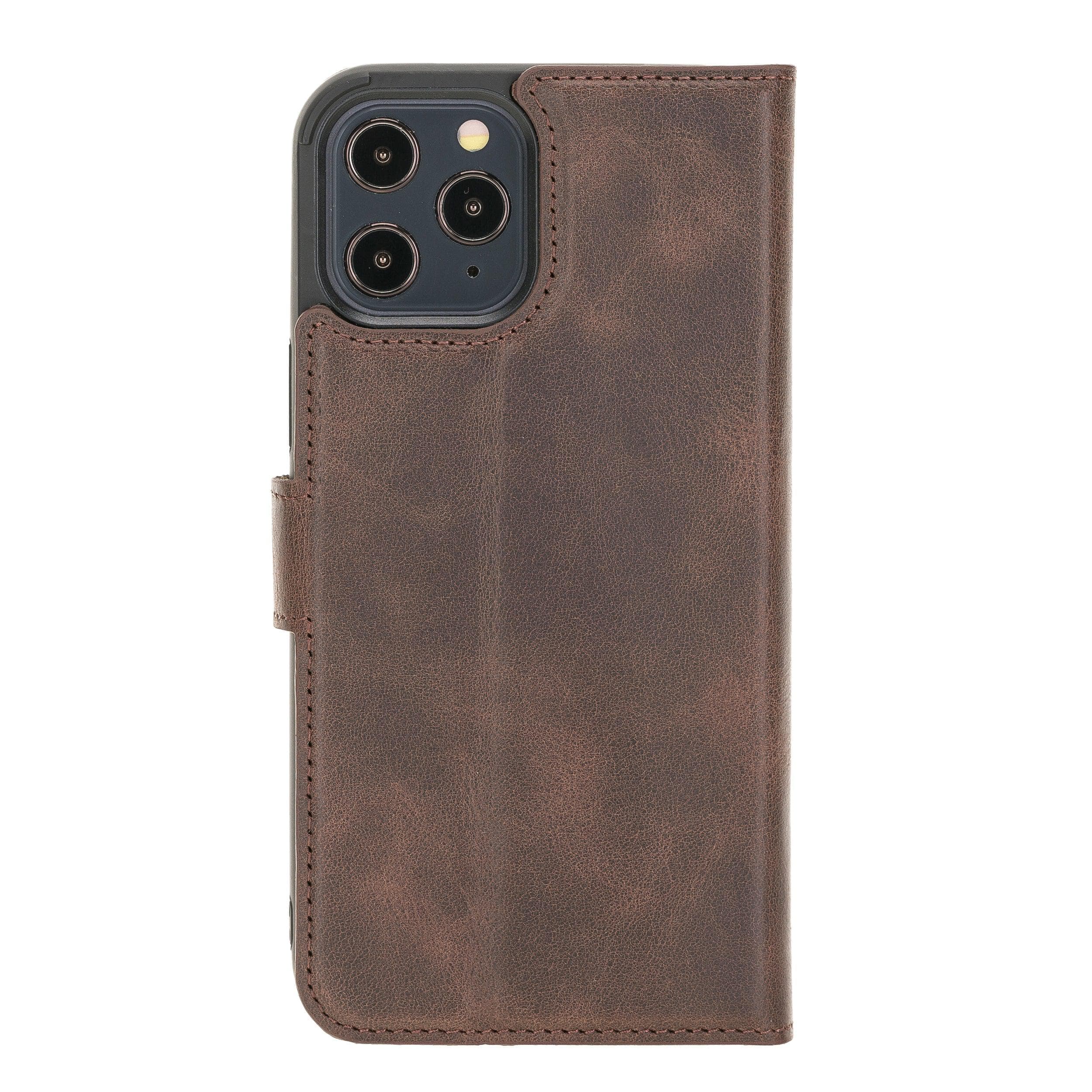 Magic iPhone 12 / 12 Pro Leather Detachable Wallet Case