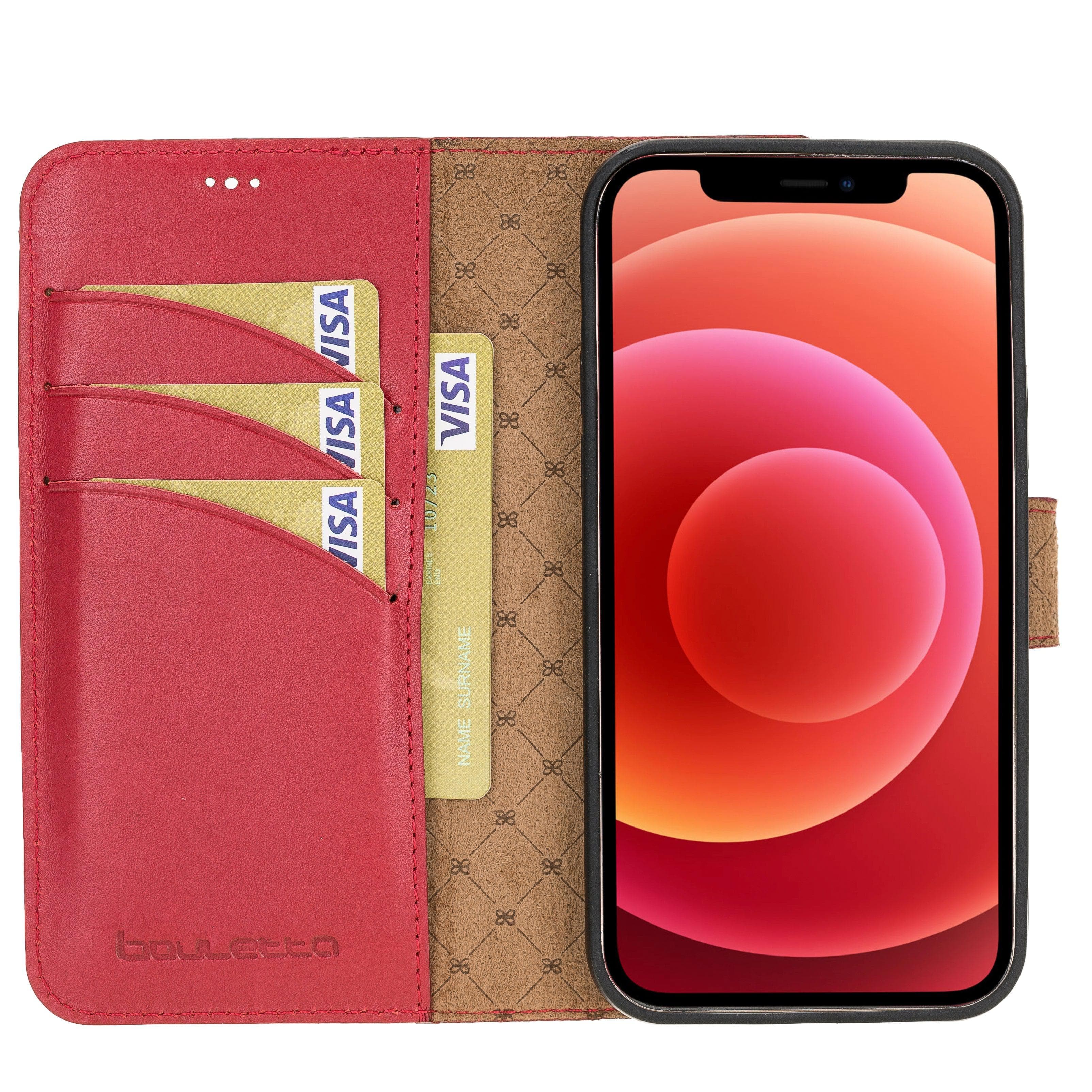 Magic iPhone 12 / 12 Pro Leather Detachable Wallet Case