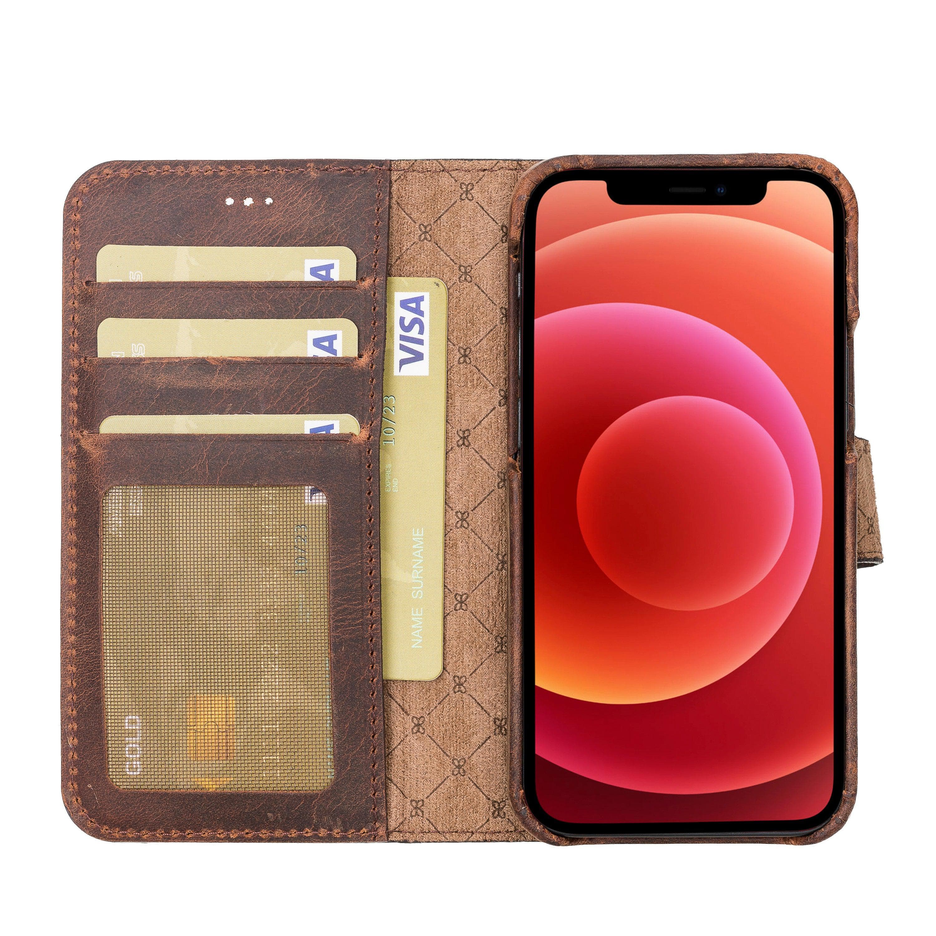 F360 Magic Leather iPhone 12 Pro /  iPhone 12 Detachable Wallet Case