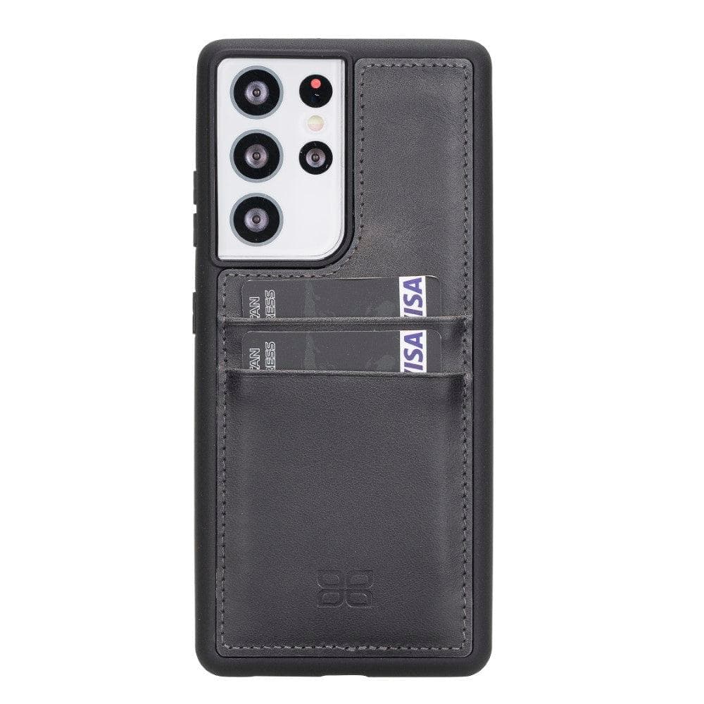 Flex Cover Leather Samsung Galaxy S21 Case with Card Holder