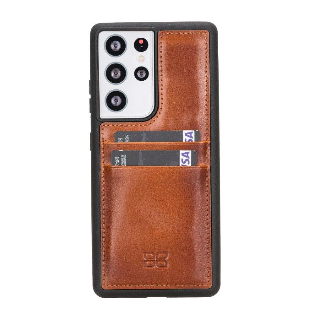 Flex Cover Leather Samsung Galaxy S21 Ultra Case with Card Holder