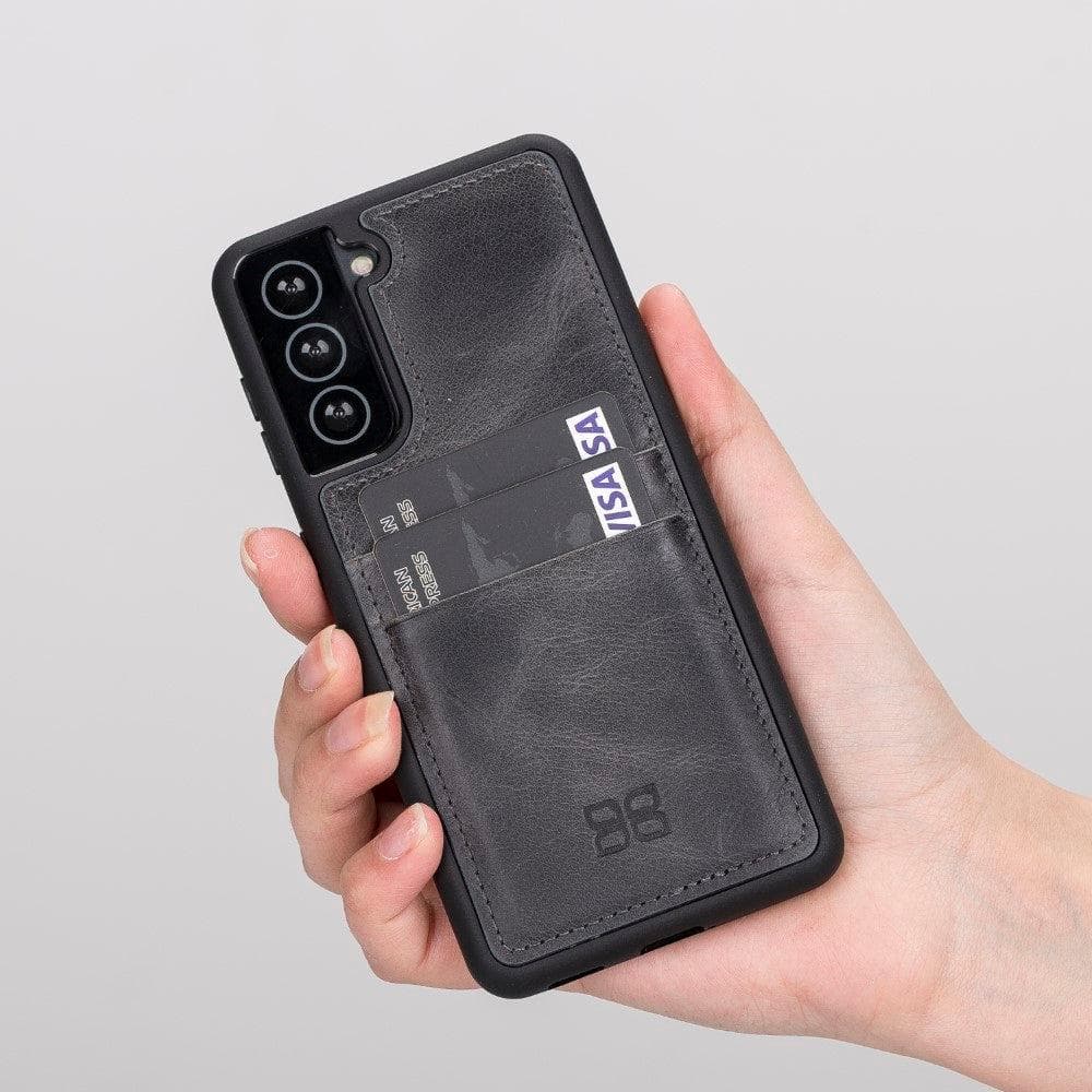 Flex Cover Leather Samsung Galaxy S21 Ultra Case with Card Holder