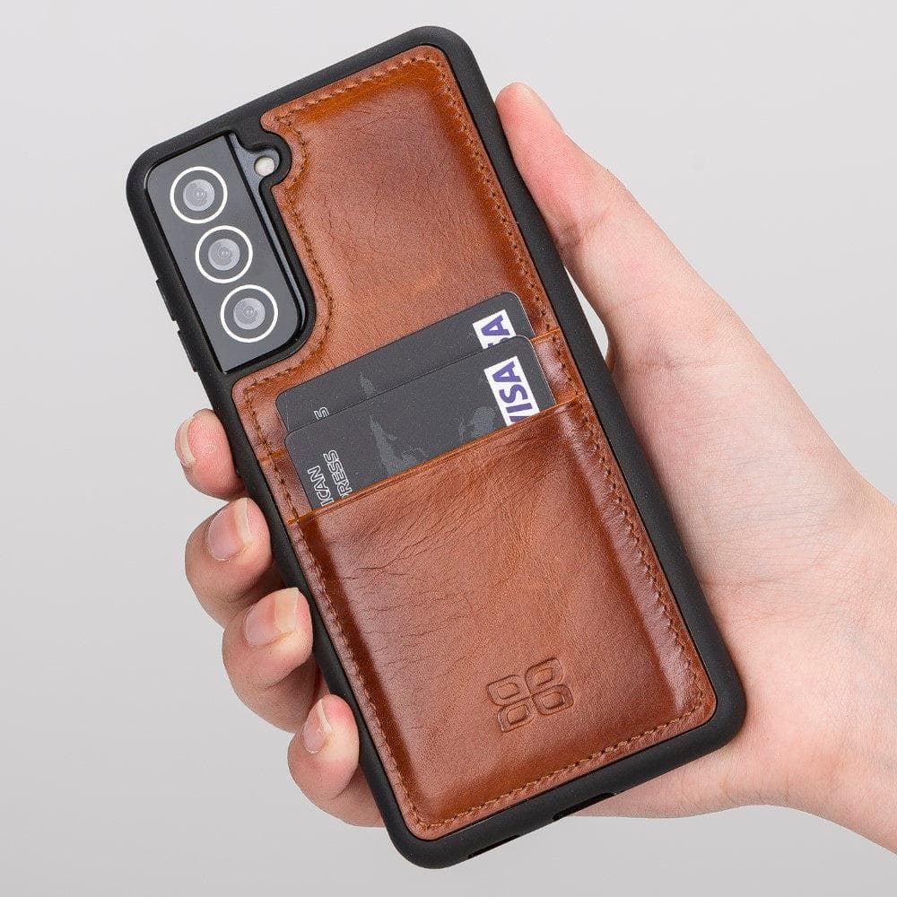 Flex Cover Leather Samsung Galaxy S21 Ultra Case with Card Holder