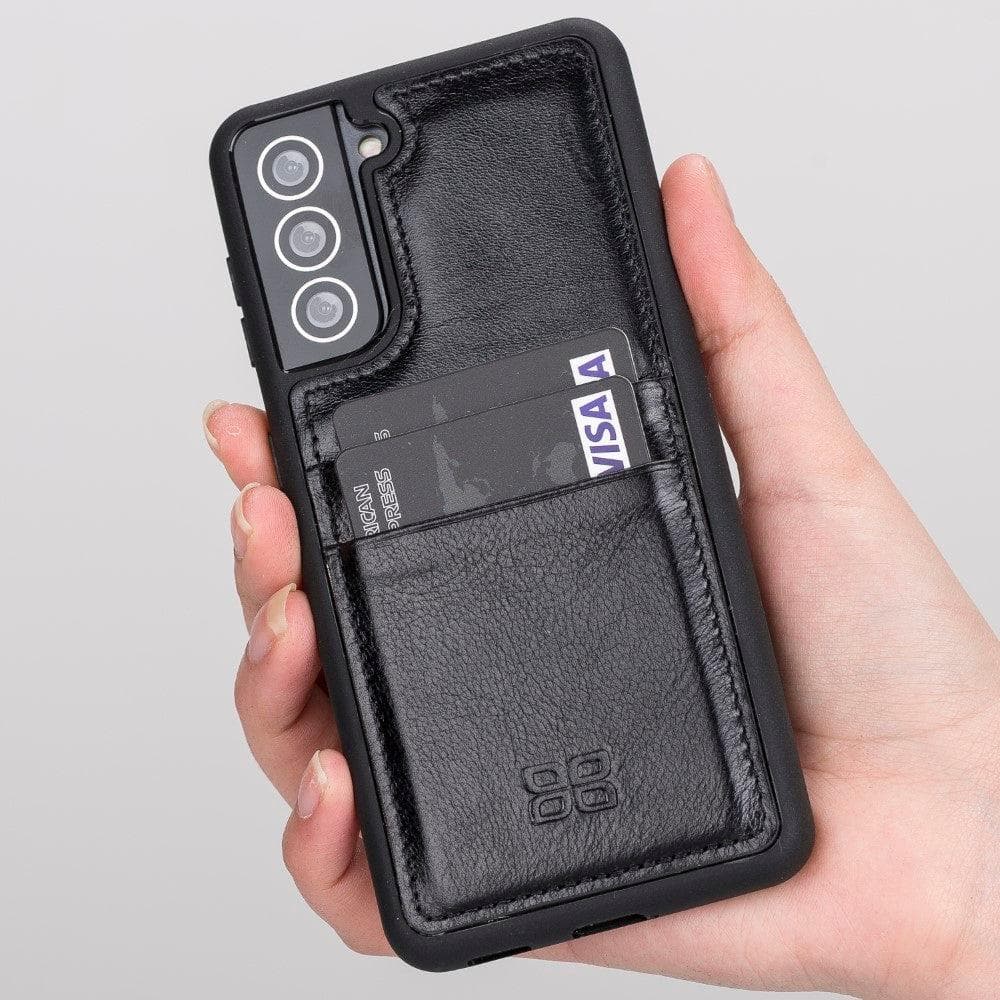 Flex Cover Leather Samsung Galaxy S21 Ultra Case with Card Holder