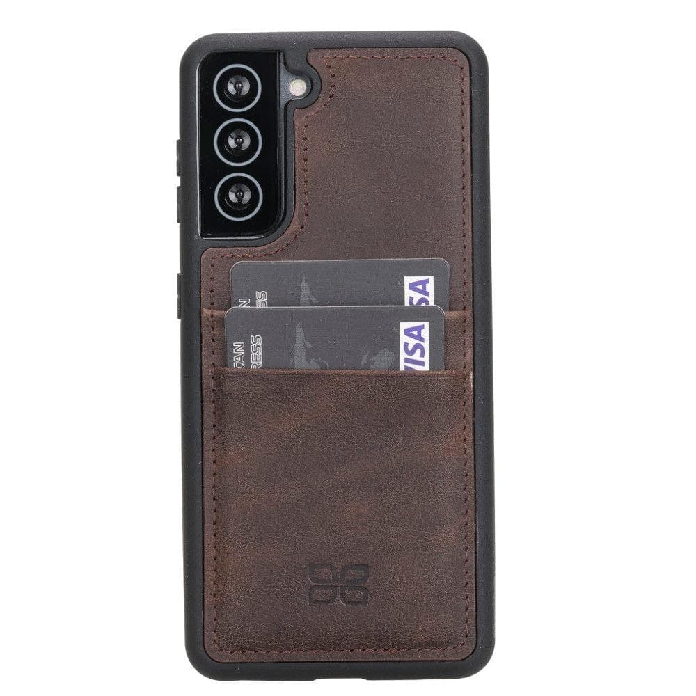 Flex Cover Leather Samsung Galaxy S21 Ultra Case with Card Holder