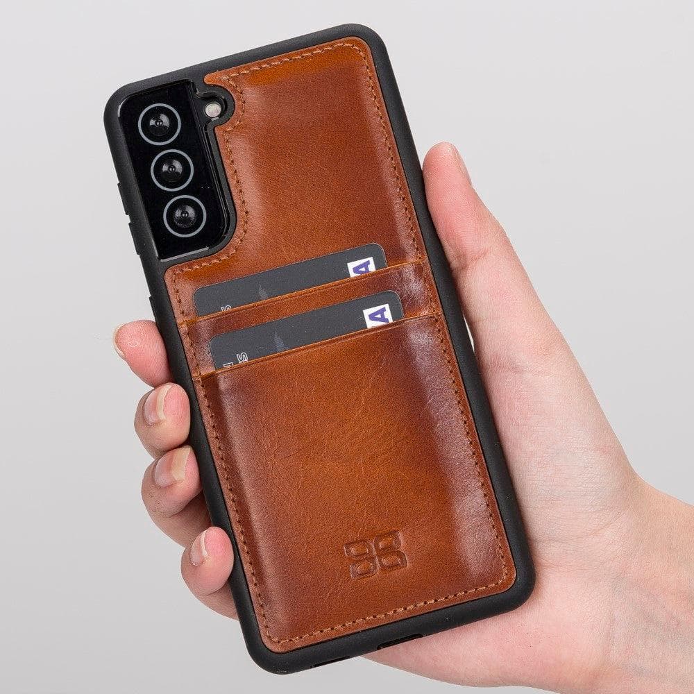 Flex Cover Leather Samsung Galaxy S21 Ultra Case with Card Holder