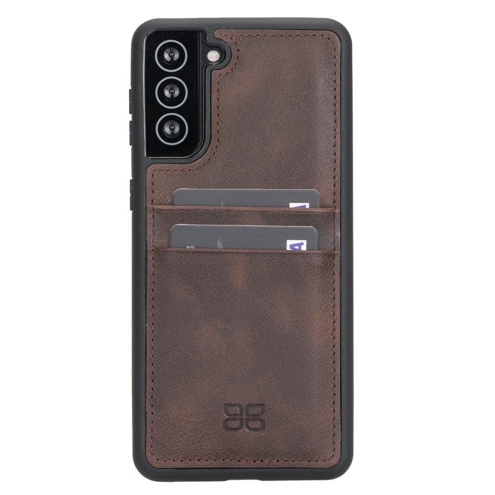 Flex Cover Leather Samsung Galaxy S21 Plus Case with Card Holder