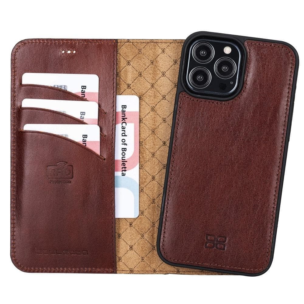 Magic iPhone 13 Pro Max Colorful Leather Detachable Wallet Case
