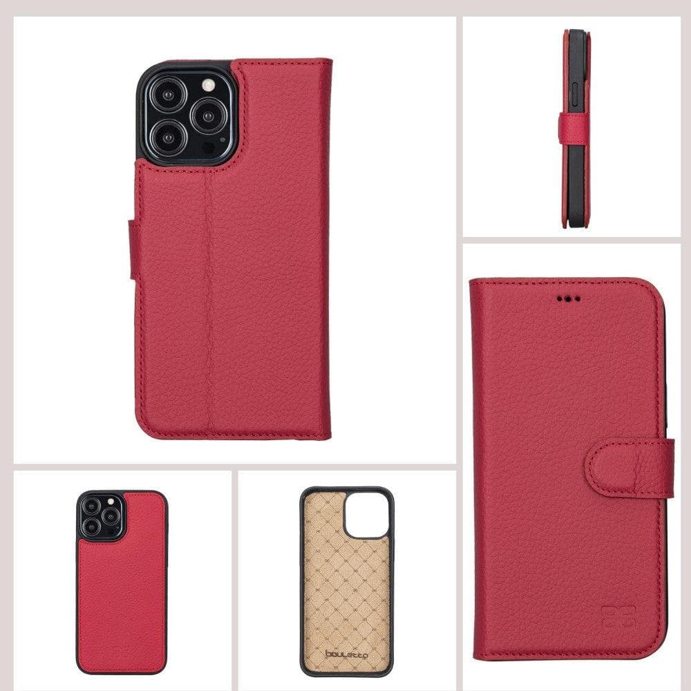 Magic iPhone 13 Pro Max Colorful Leather Detachable Wallet Case