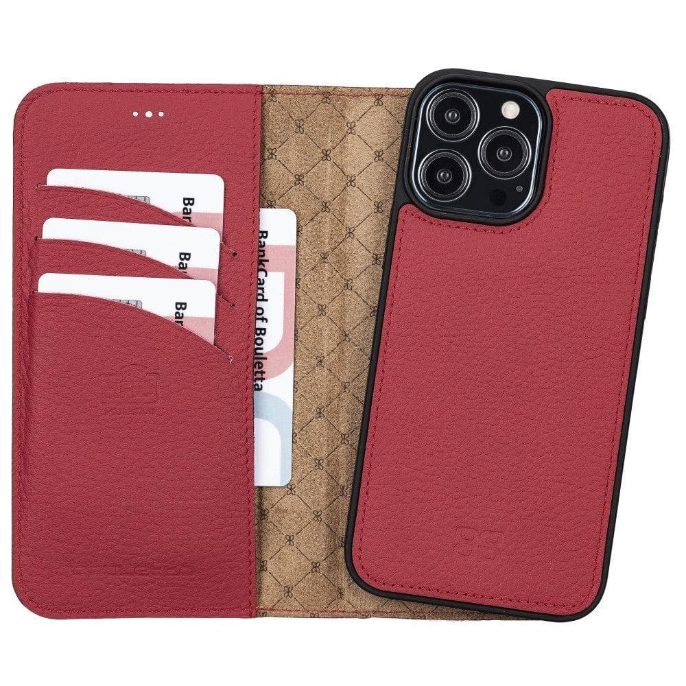 Magic iPhone 13 Pro Max Colorful Leather Detachable Wallet Case