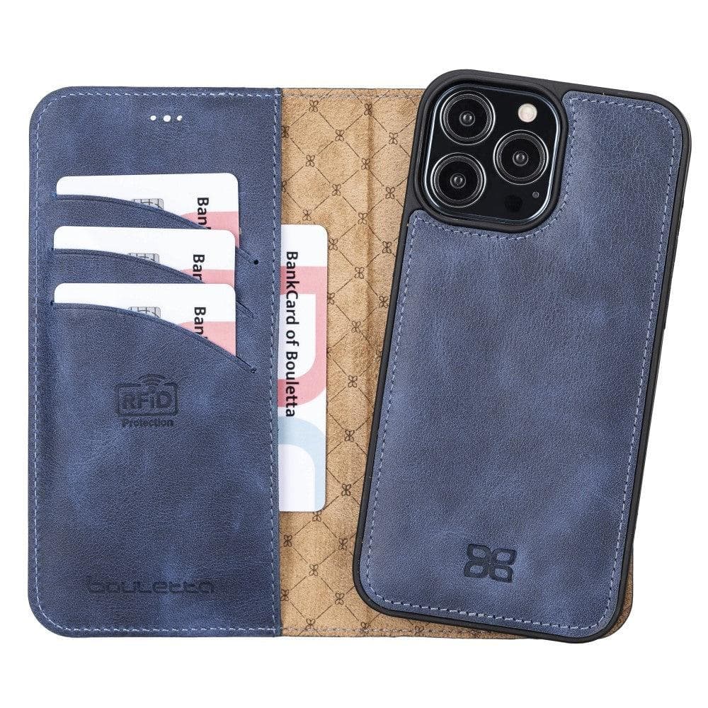 Magic iPhone 13 Pro Max Colorful Leather Detachable Wallet Case