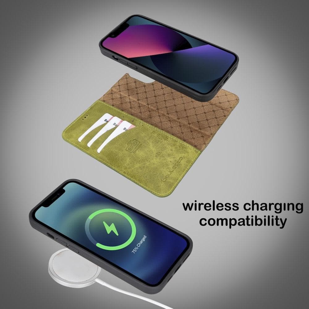Magic iPhone 13 Pro Max Colorful Leather Detachable Wallet Case
