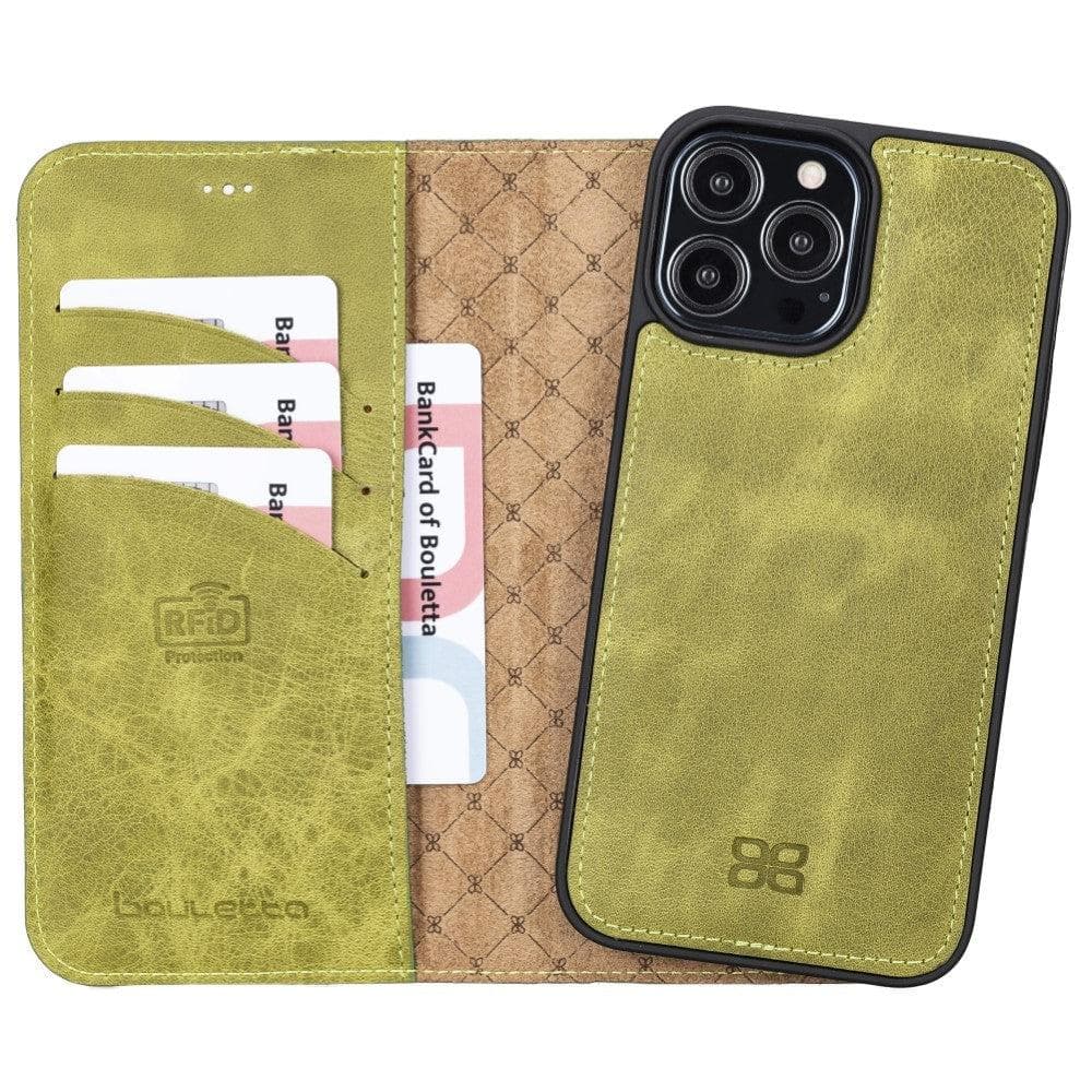 Magic iPhone 13 Pro Max Colorful Leather Detachable Wallet Case